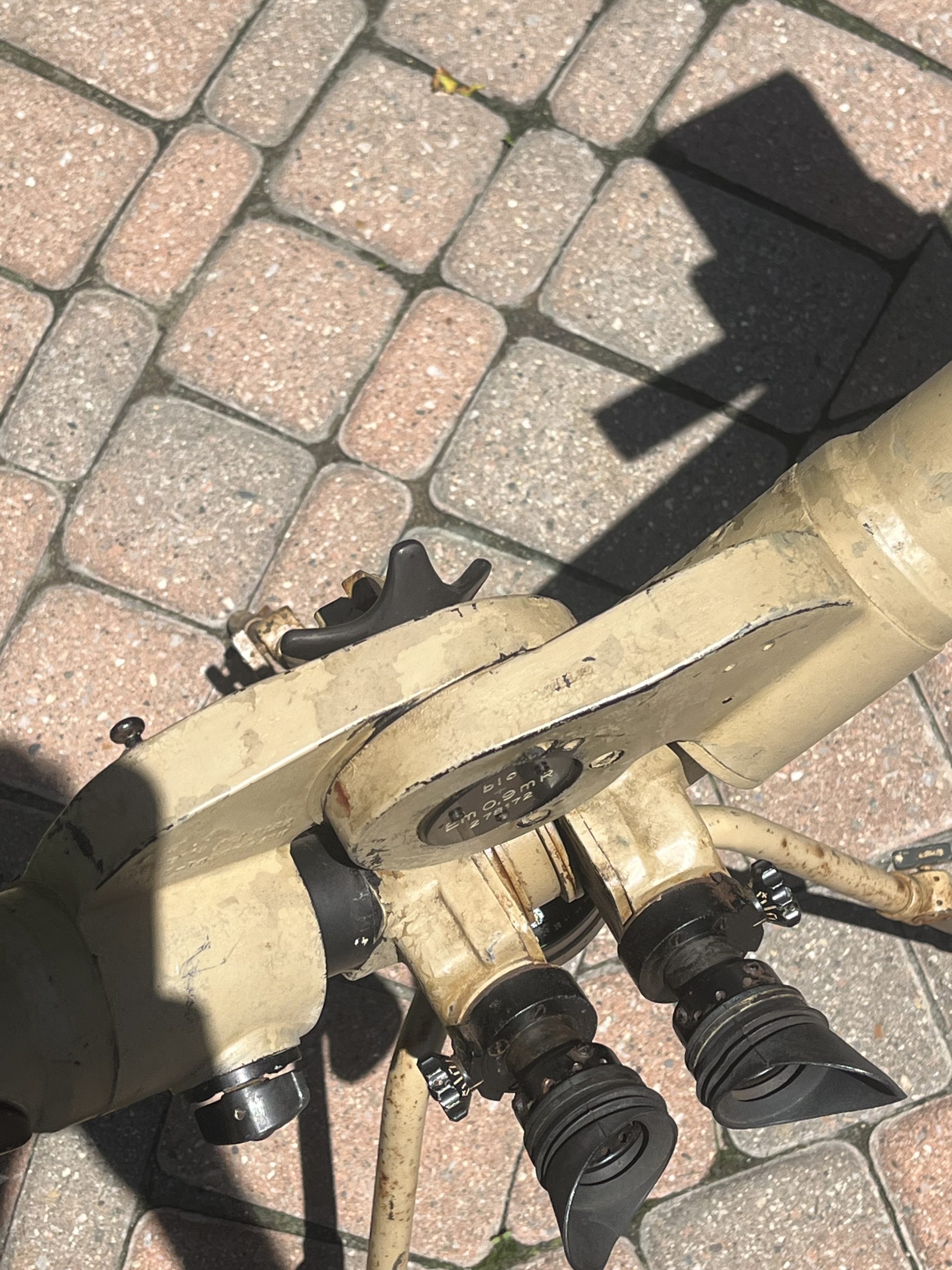 Original WW2 German Panzer Tank Entfernungsmesser Stereoscopic EM 0.9 Rangefinder w/ Tripod & Sunshades - Image 24