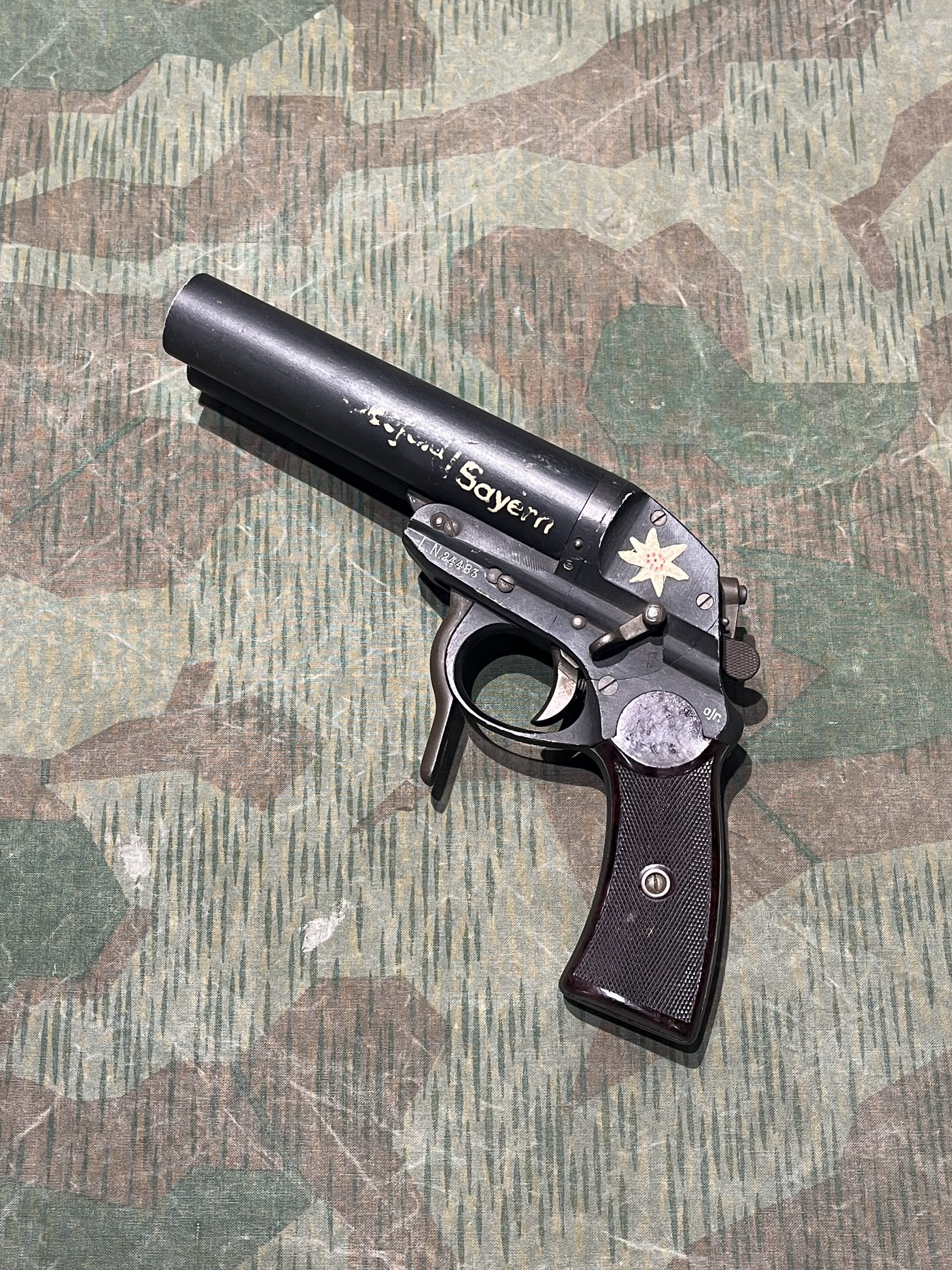 Original WW2 German Luftwaffe Double Barrel Flare Signal Pistol Flieger-Leuchtpistole L