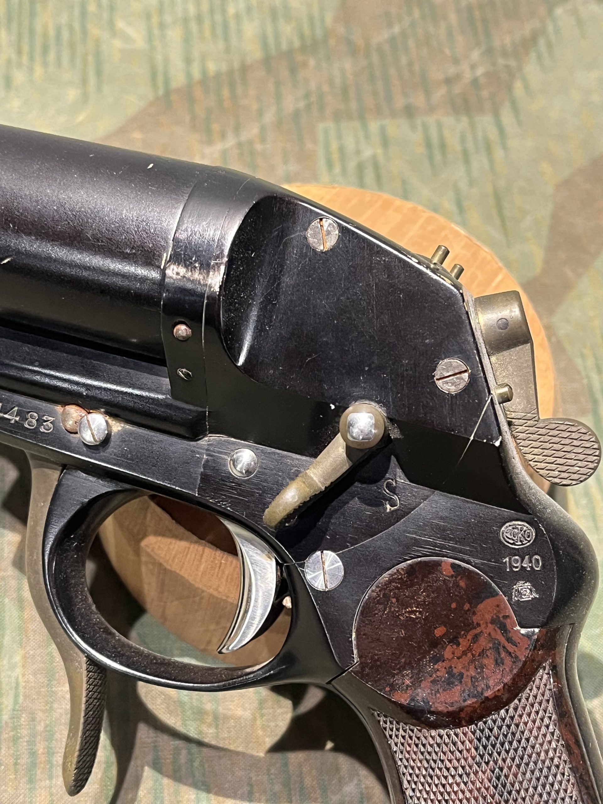 Original WW2 German 1940 Dated Luftwaffe Double Barrel Flare Signal Pistol Flieger-Leuchtpistole L - Image 3