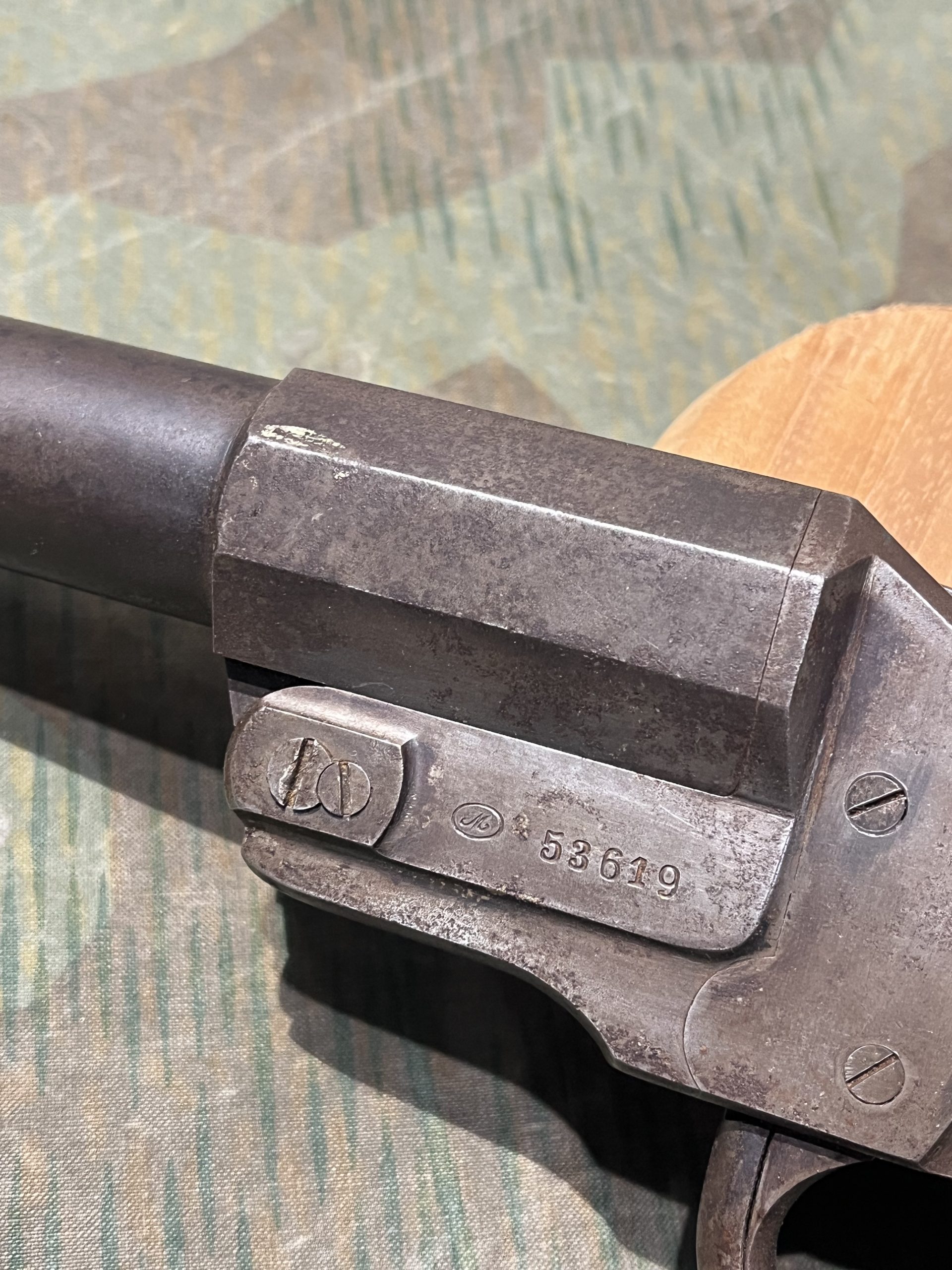 Original German WWI Model 1894 Hebel Signal Flare Pistol - Image 6