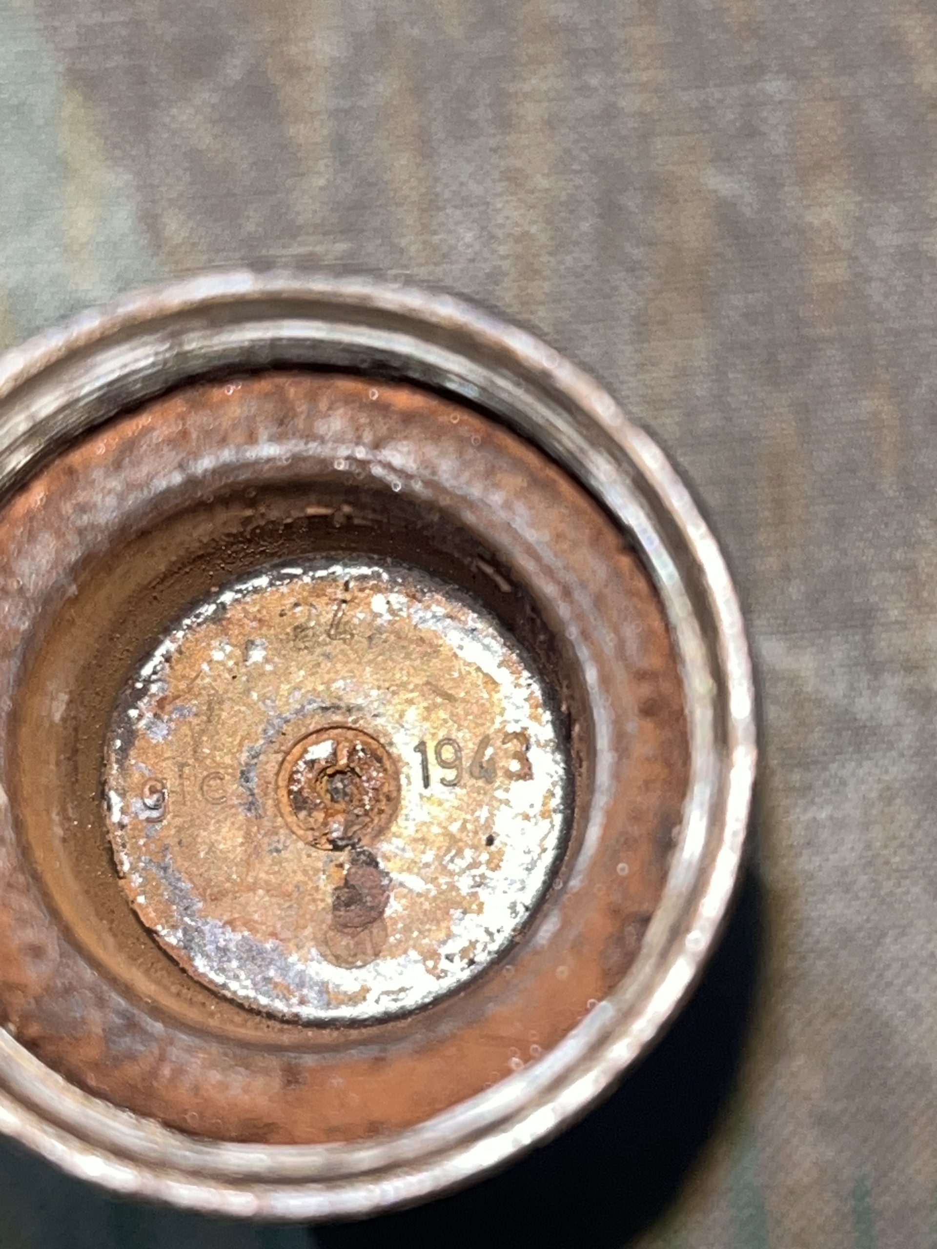 Original WW2 German Inert 98k Rifle Schießbecher Anti-Tank Grenade - Dated 1943 - Große Gewehrpanzergranate - Image 3