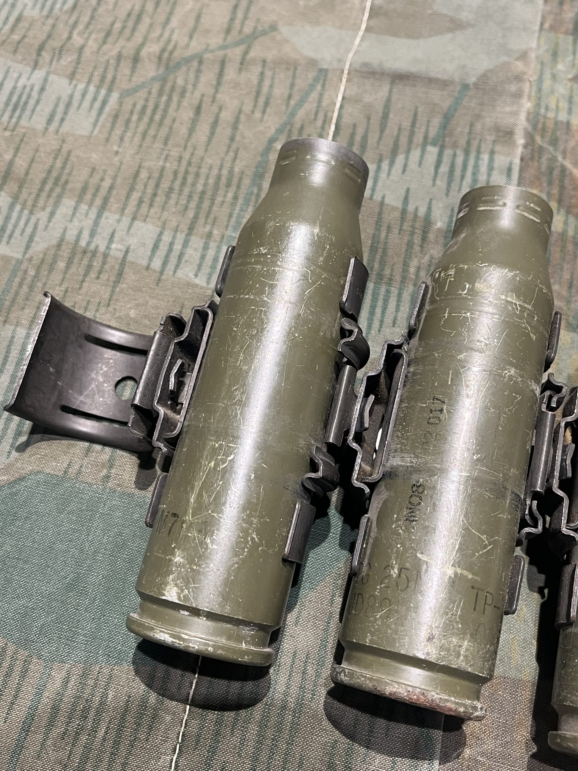 Inert 25mm Bushmaster Spent Rounds w/ Links - Image 2