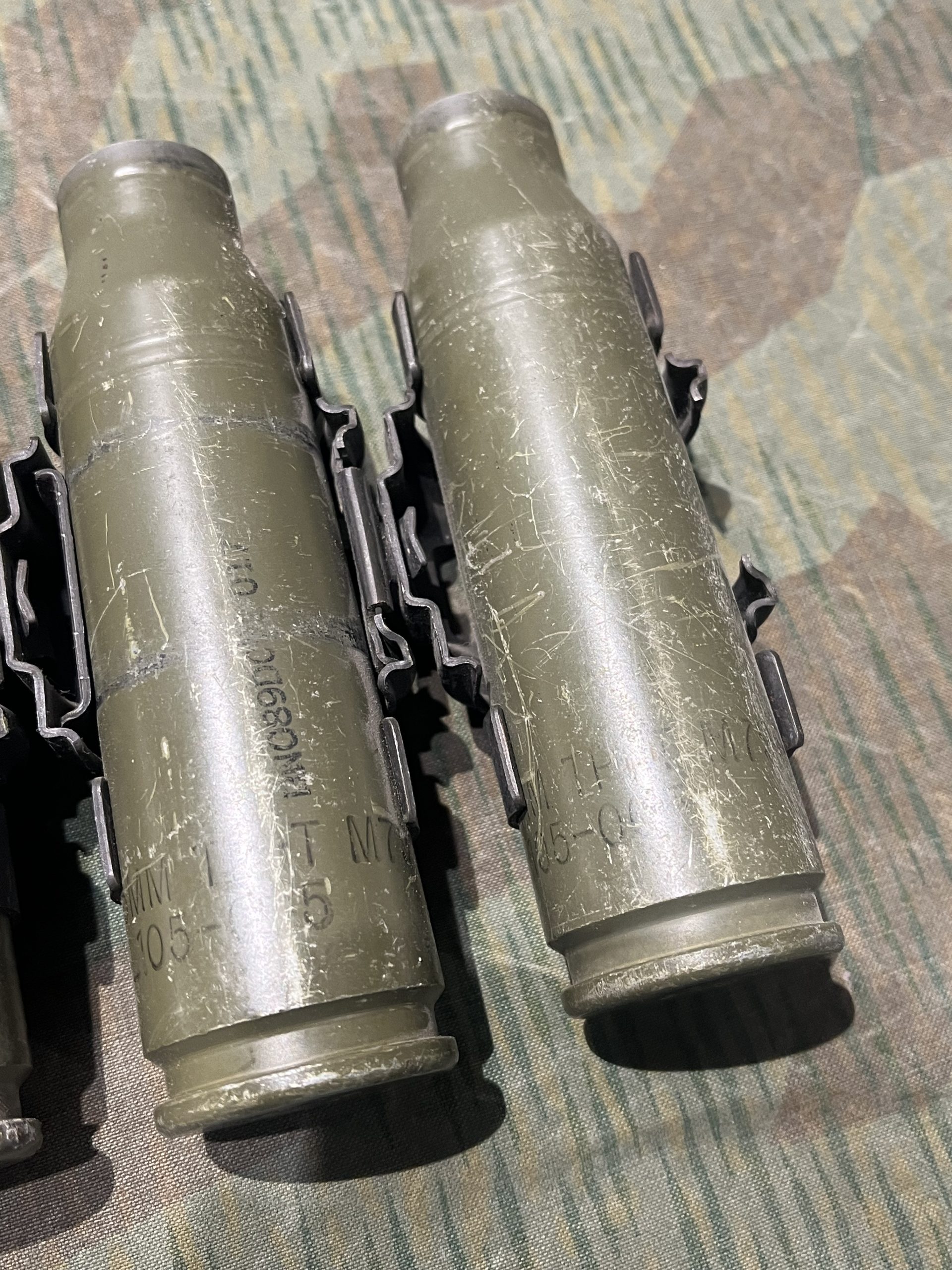 Inert 25mm Bushmaster Spent Rounds w/ Links - Image 7
