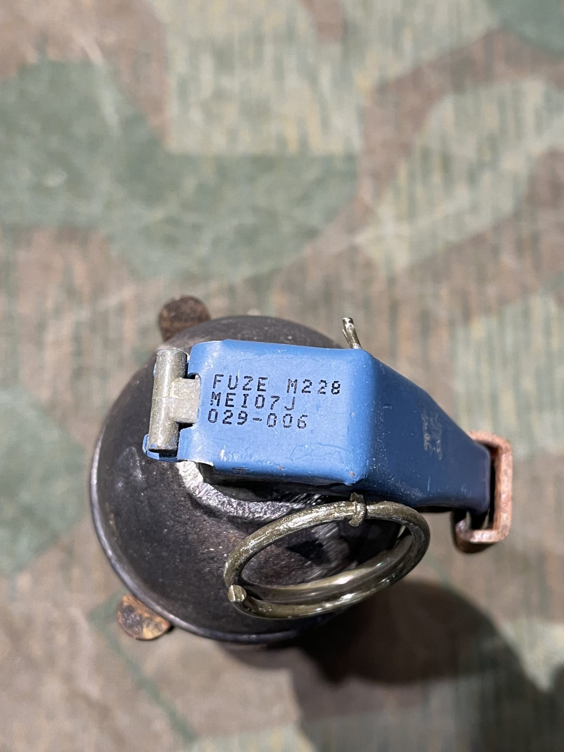Original U.S. WWII Inert 1945 Dated M1A2 Rifle Grenade Adapter w/ Dummy Grenade - Image 11