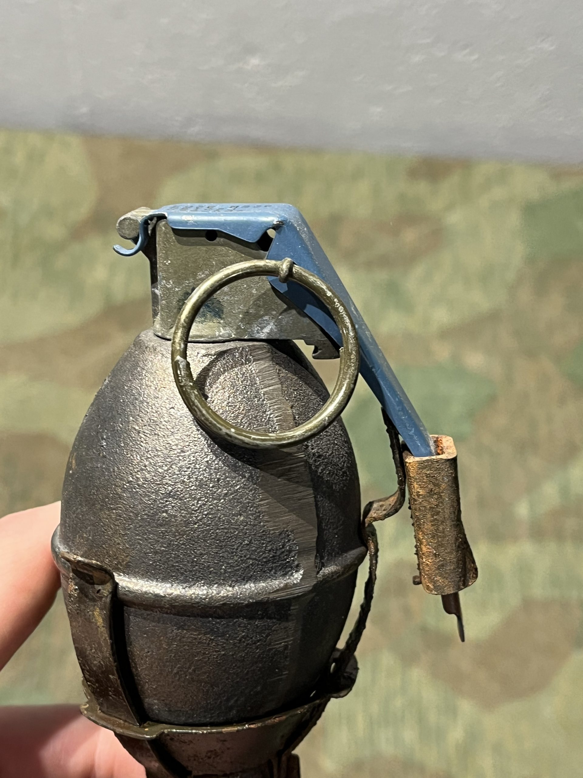 Original U.S. WWII Inert 1945 Dated M1A2 Rifle Grenade Adapter w/ Dummy Grenade - Image 12