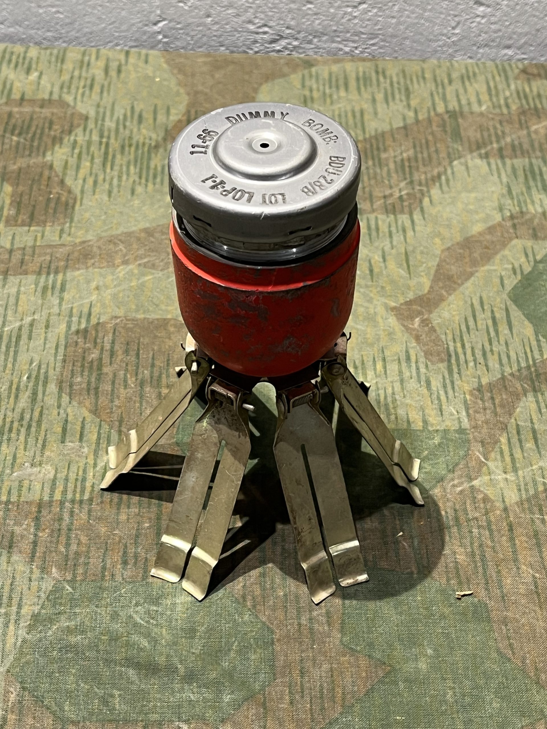 Original U.S. Vietnam War INERT BDU-28/B Training “Dummy” Cluster Bomb