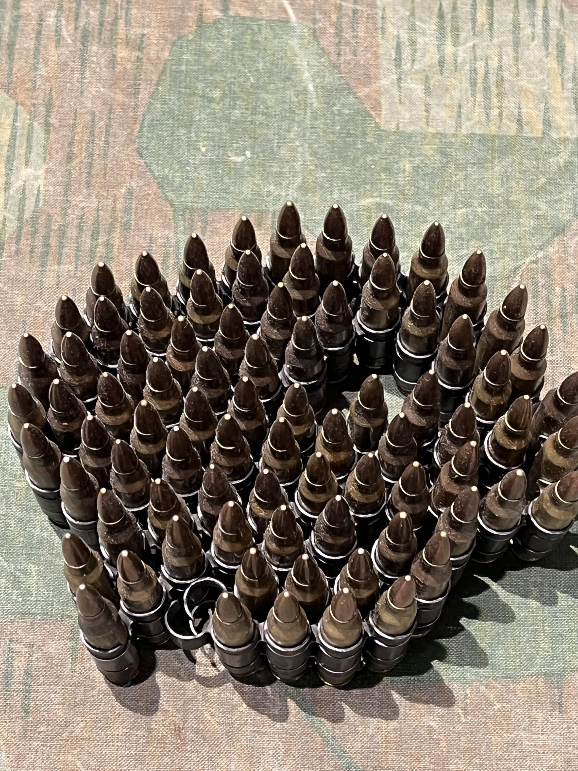 Inert M249 Belt of 5.56 NATO – Spent Primers Remaining Dummy Rounds - Image 4