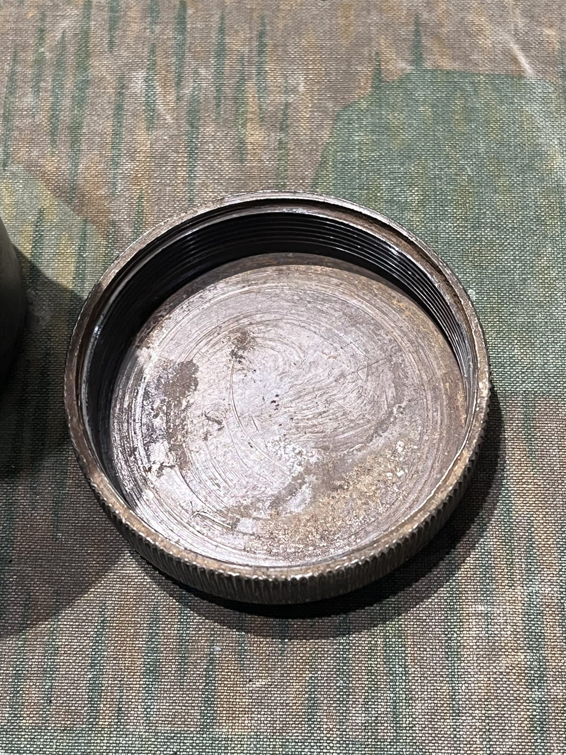 Original WW2 German MG42 Cleaning Can / Soaking Tube w/ Flash Hider - Image 8