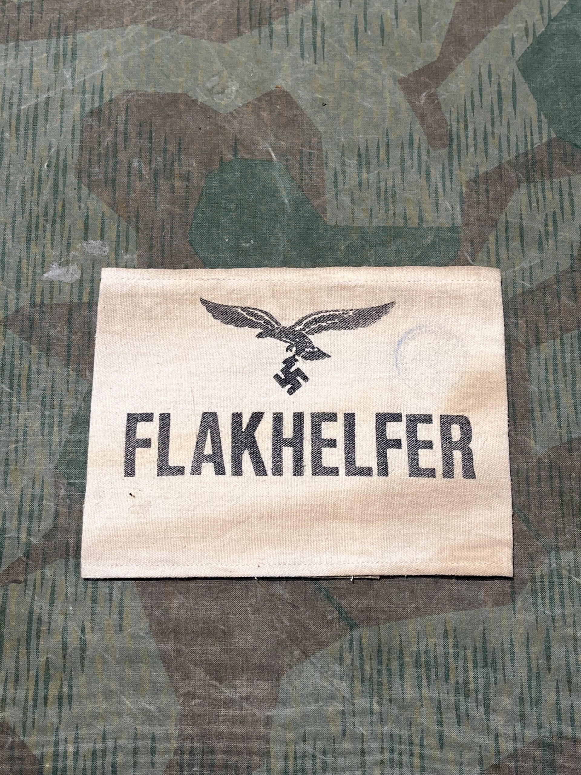 WW2 German Fake Aged Luftwaffe Flakhelfer Uniform Armband