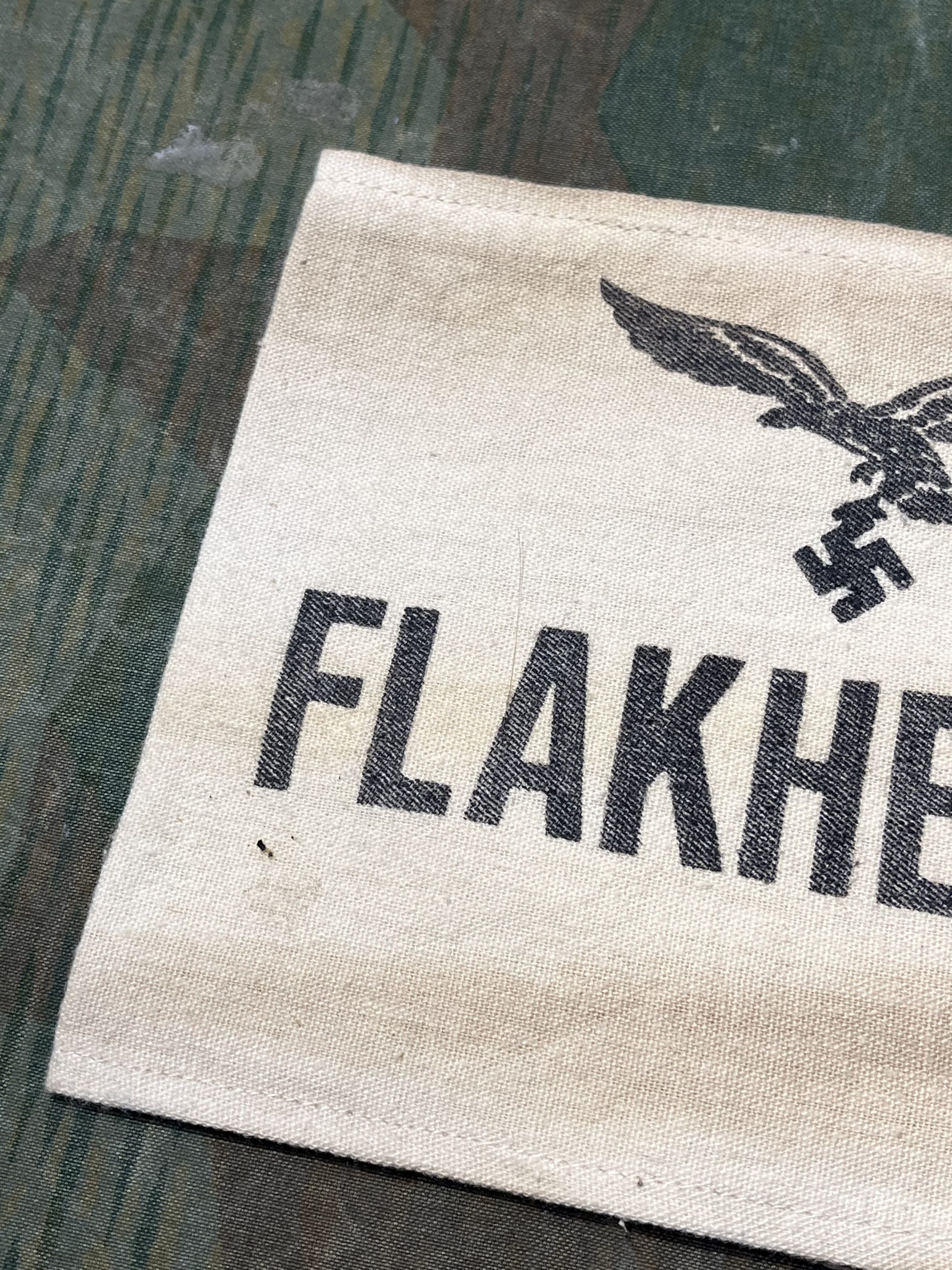 WW2 German Fake Aged Luftwaffe Flakhelfer Uniform Armband - Image 2