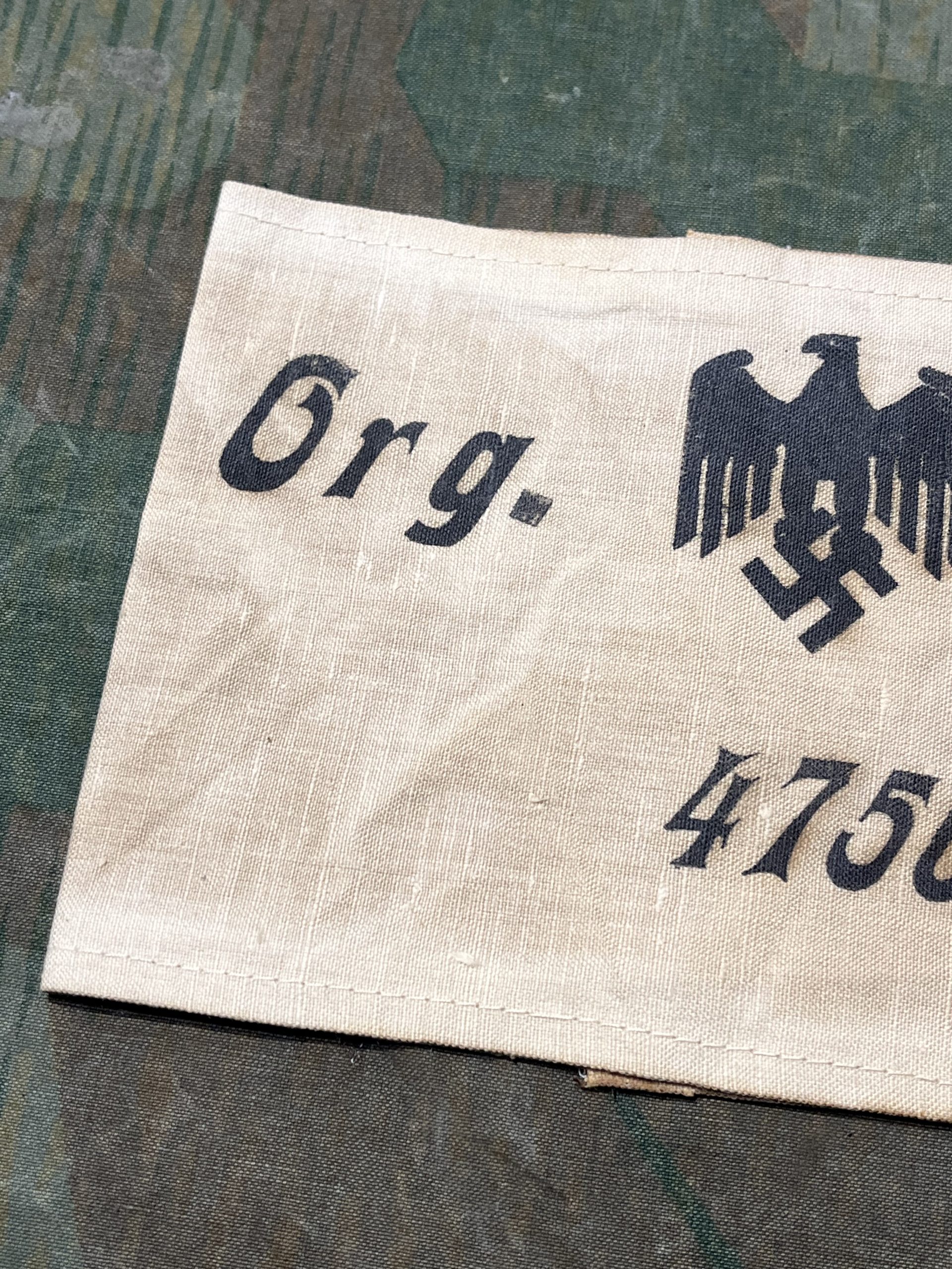 WW2 German Fake Aged Organisation Todt Uniform Armband - Image 2