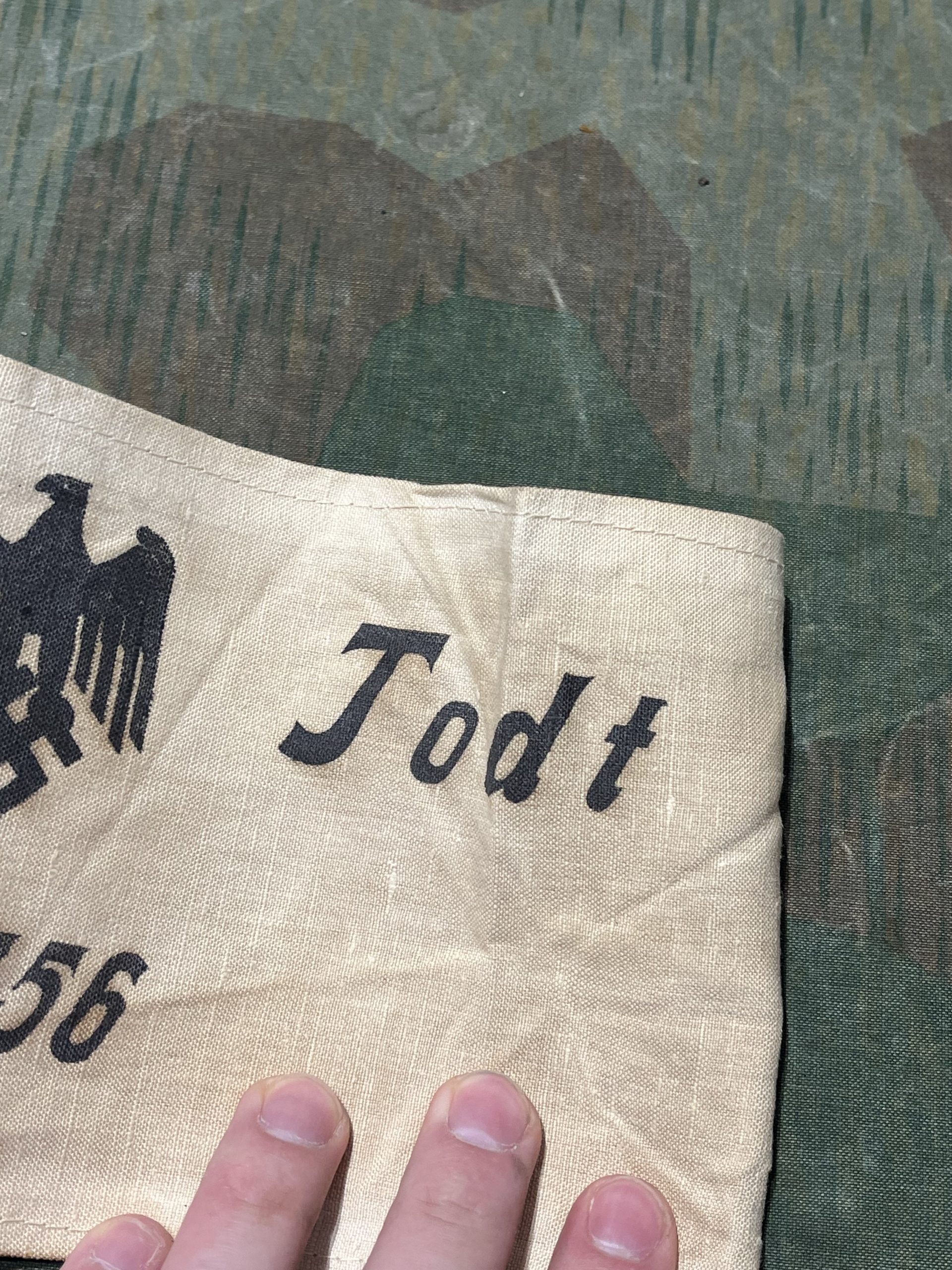WW2 German Fake Aged Organisation Todt Uniform Armband - Image 4