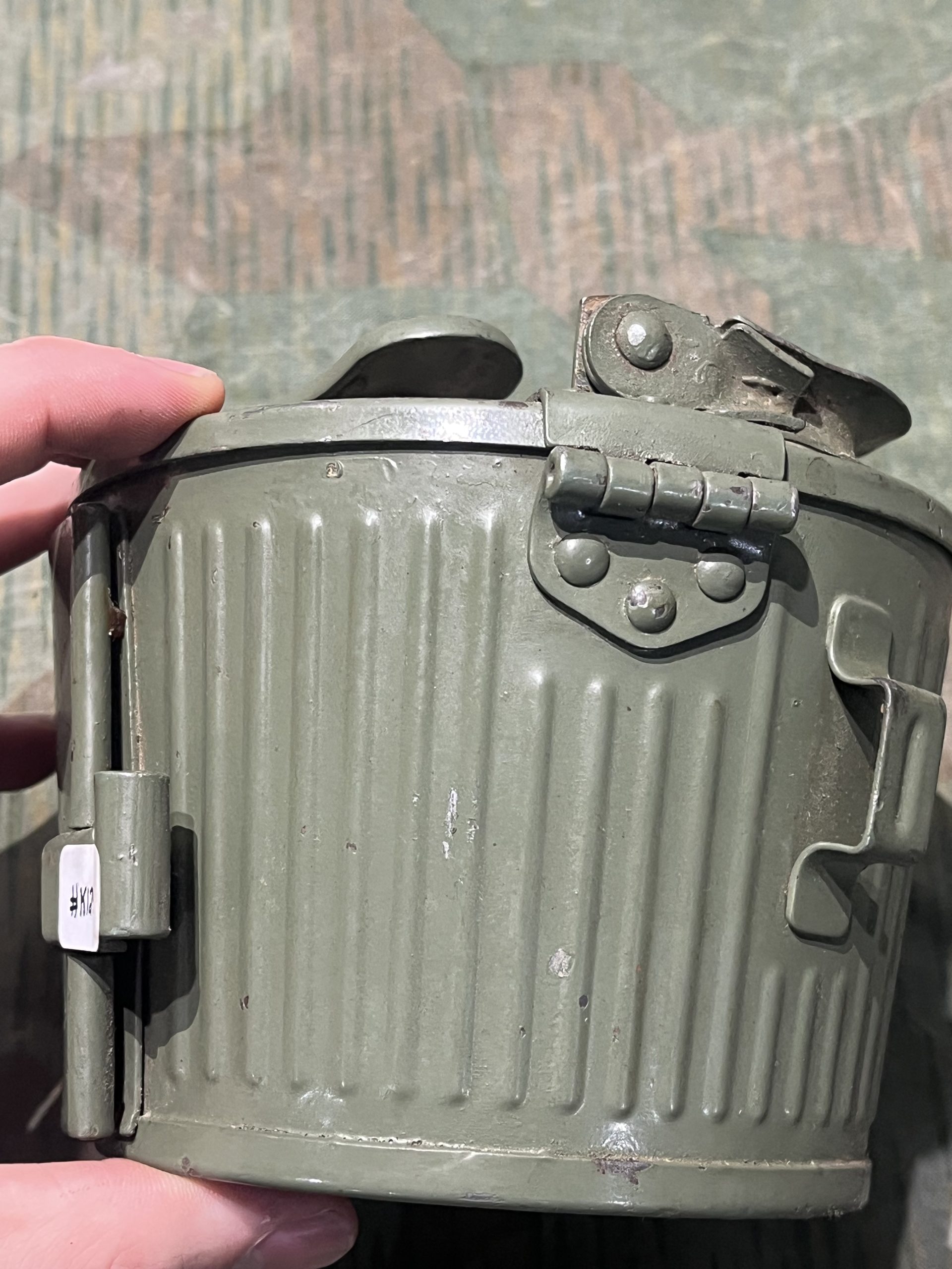 Original WW2 German Mg34 Mg42 Drum Mag Marked DDF Late War Rare Variant - Image 9