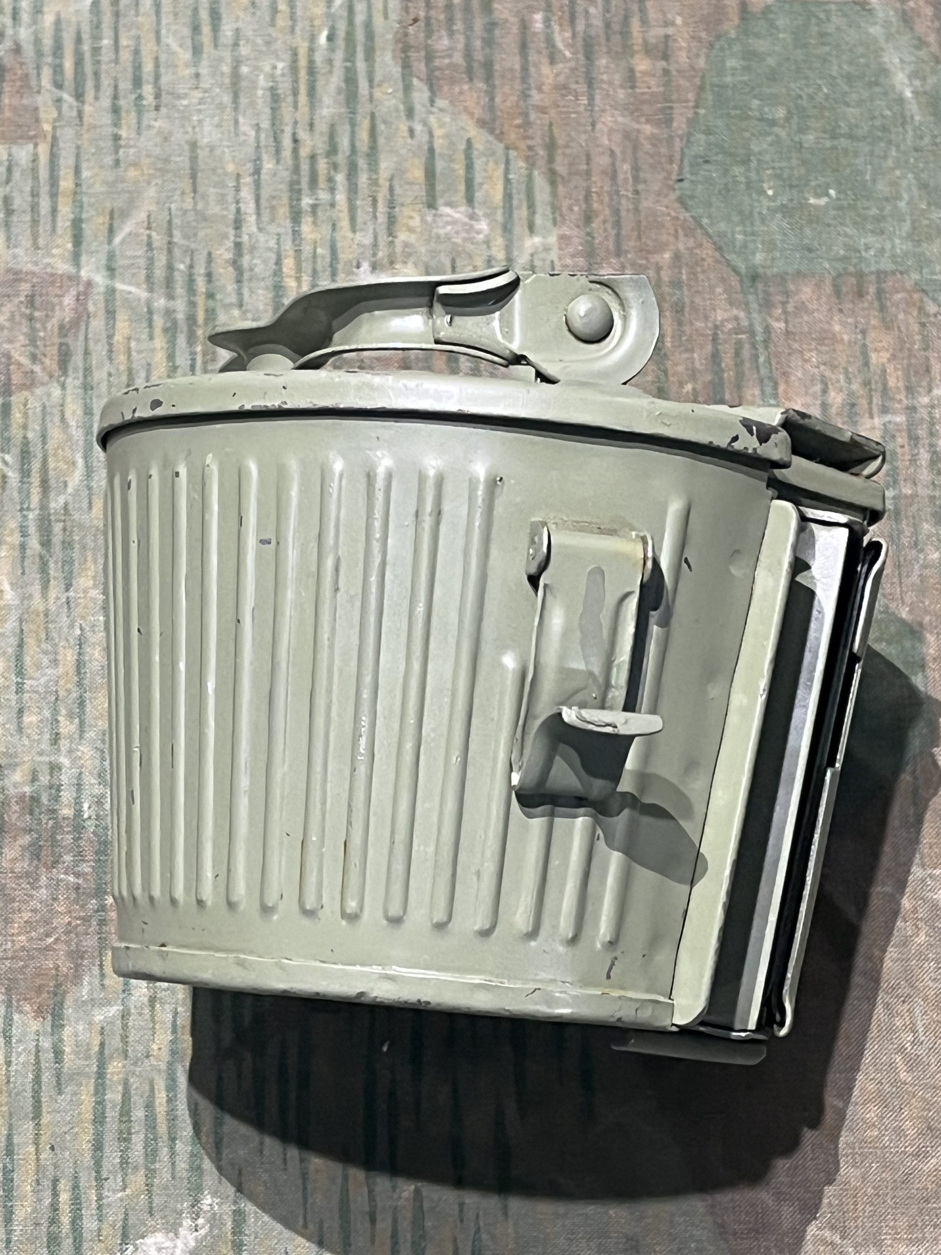 Original WW2 German Mg34 Mg42 Drum Mag Marked HQU 42 - Image 6