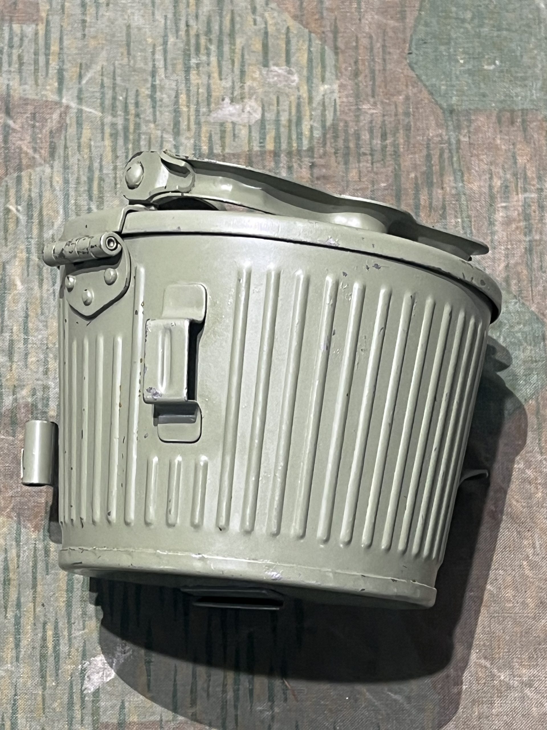 Original WW2 German Mg34 Mg42 Drum Mag Marked HQU 42 - Image 7