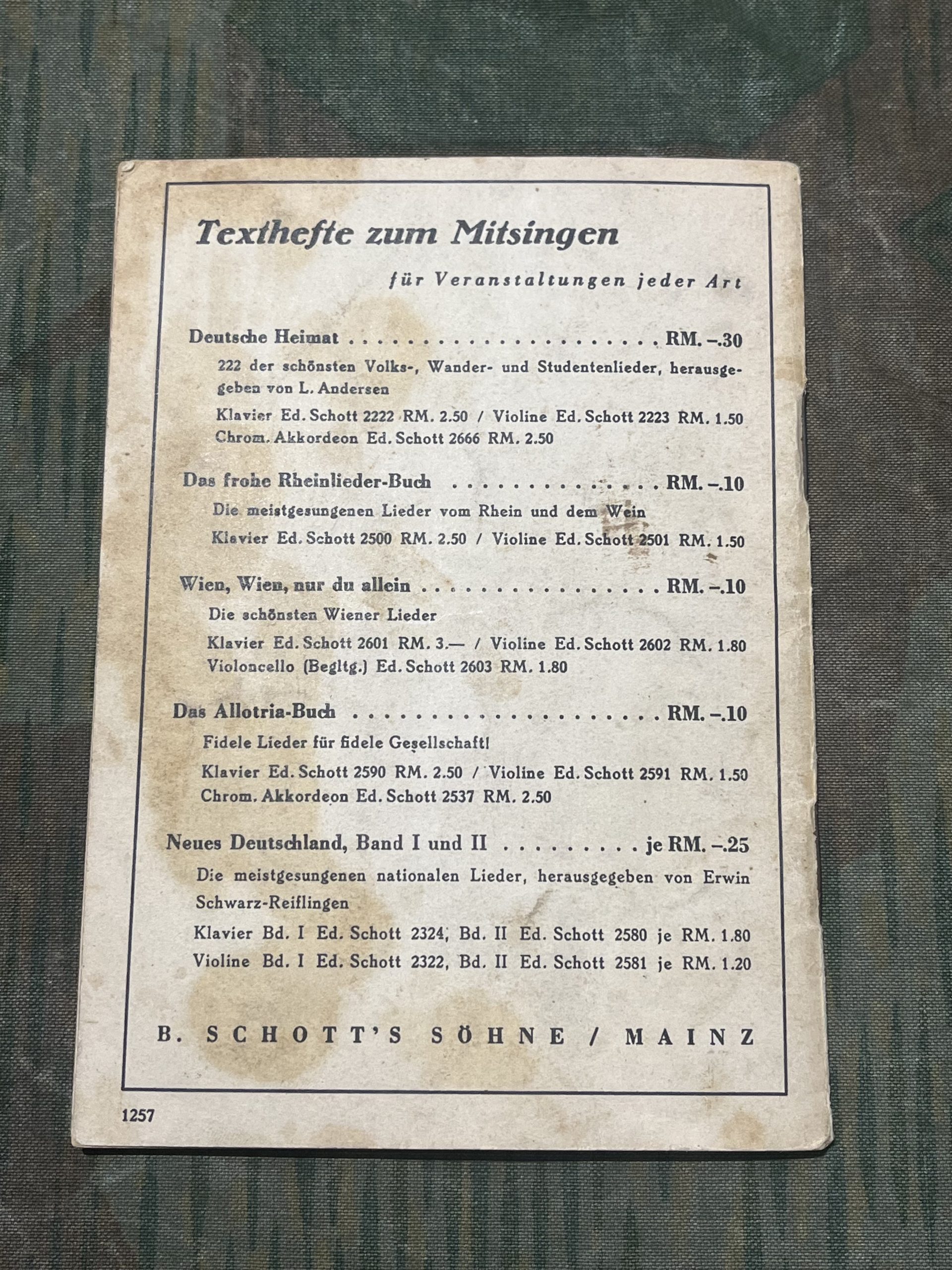 Original WW2 German "Das Neue Soldaten-Liederbuch" Songbook - Image 8