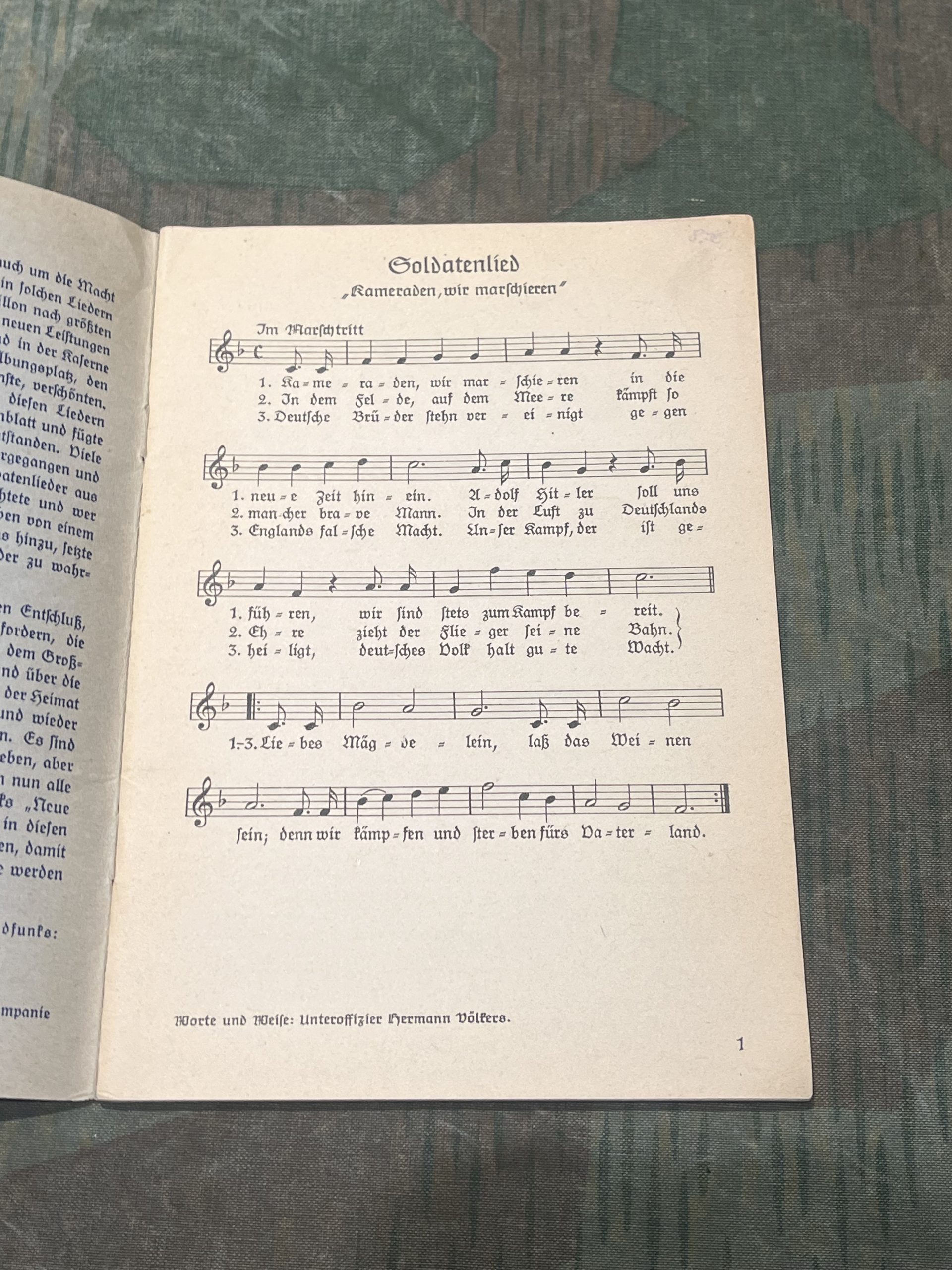 Original WW2 German "Das Lied Der Front" Songbook Dated 1940 - Image 4