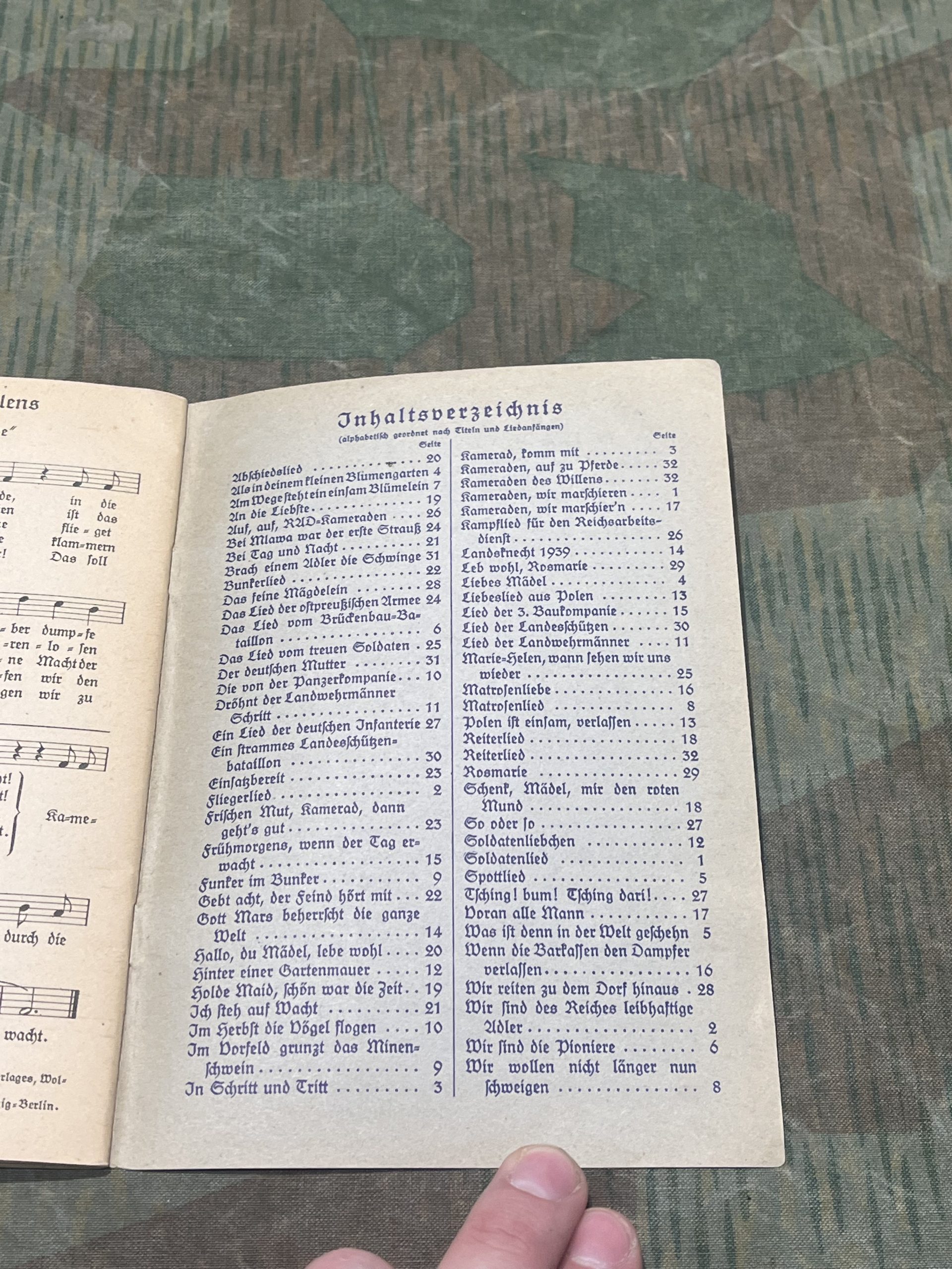 Original WW2 German "Das Lied Der Front" Songbook Dated 1940 - Image 6