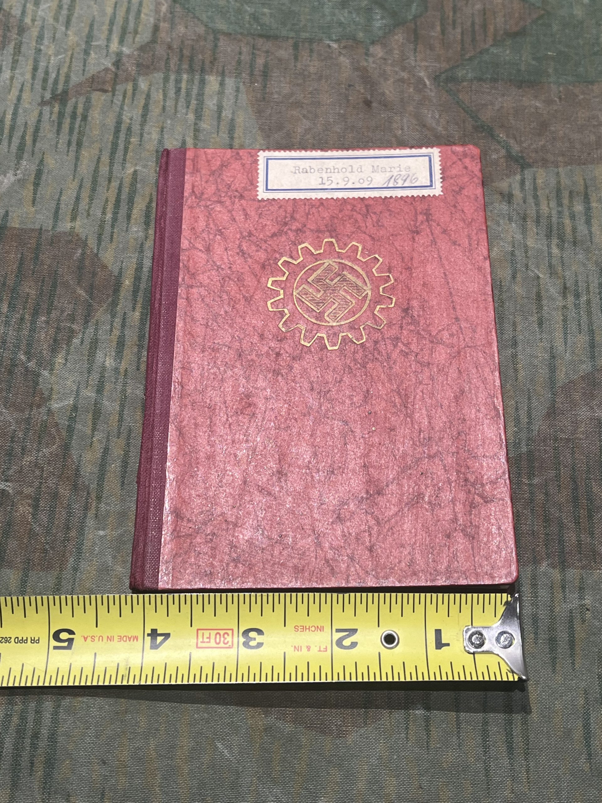 Original WW2 German Deutsche Arbeitsfront (DAF) Membership Book - Image 19