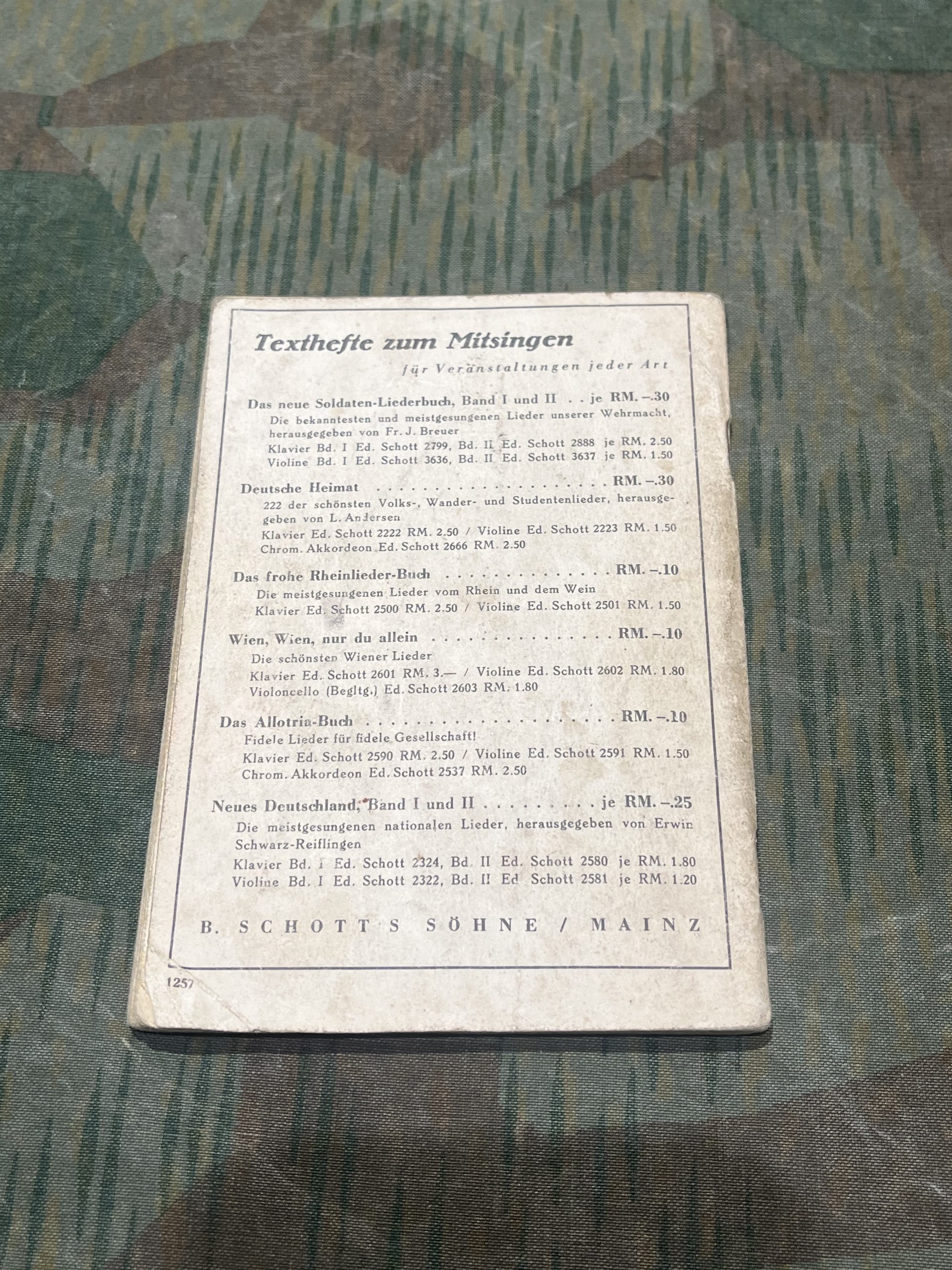 Original WW2 German "Das Neue Soldaten-Liederbuch" Songbook #2 - Image 7