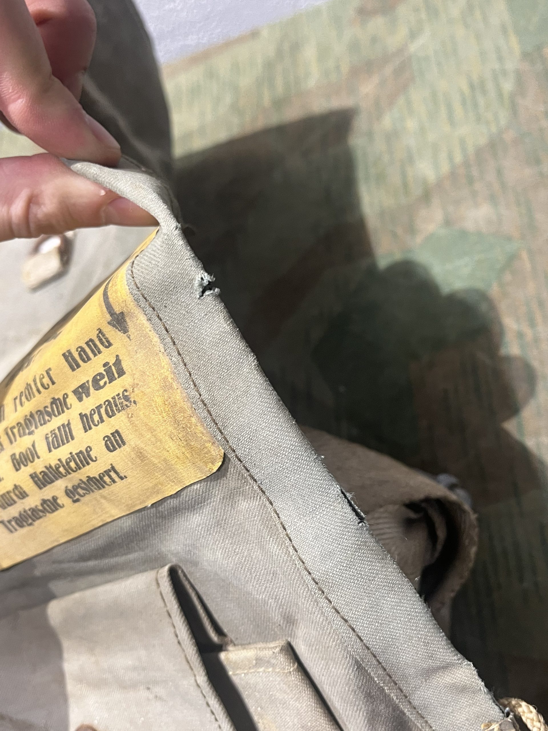 WW2 German Kriegsmarine Pack Hull Casing Packhülle for Inflatable Marine-Einmann Rubber Boat (Schlauchboot). - Image 24