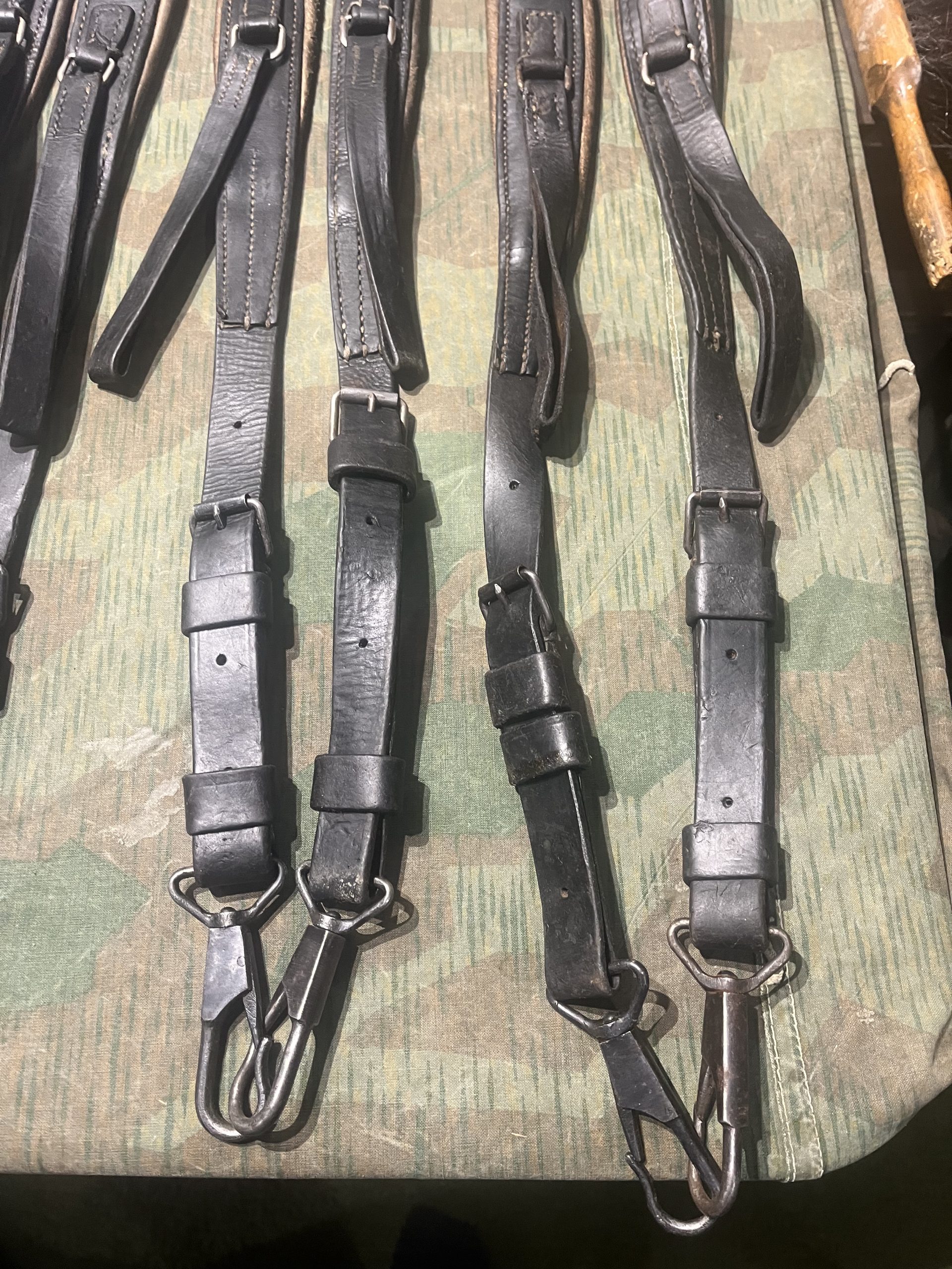 WW2 German Style Mg34 Mg42 Lafette Tripod Leather Shoulder Strap Pair - Image 8