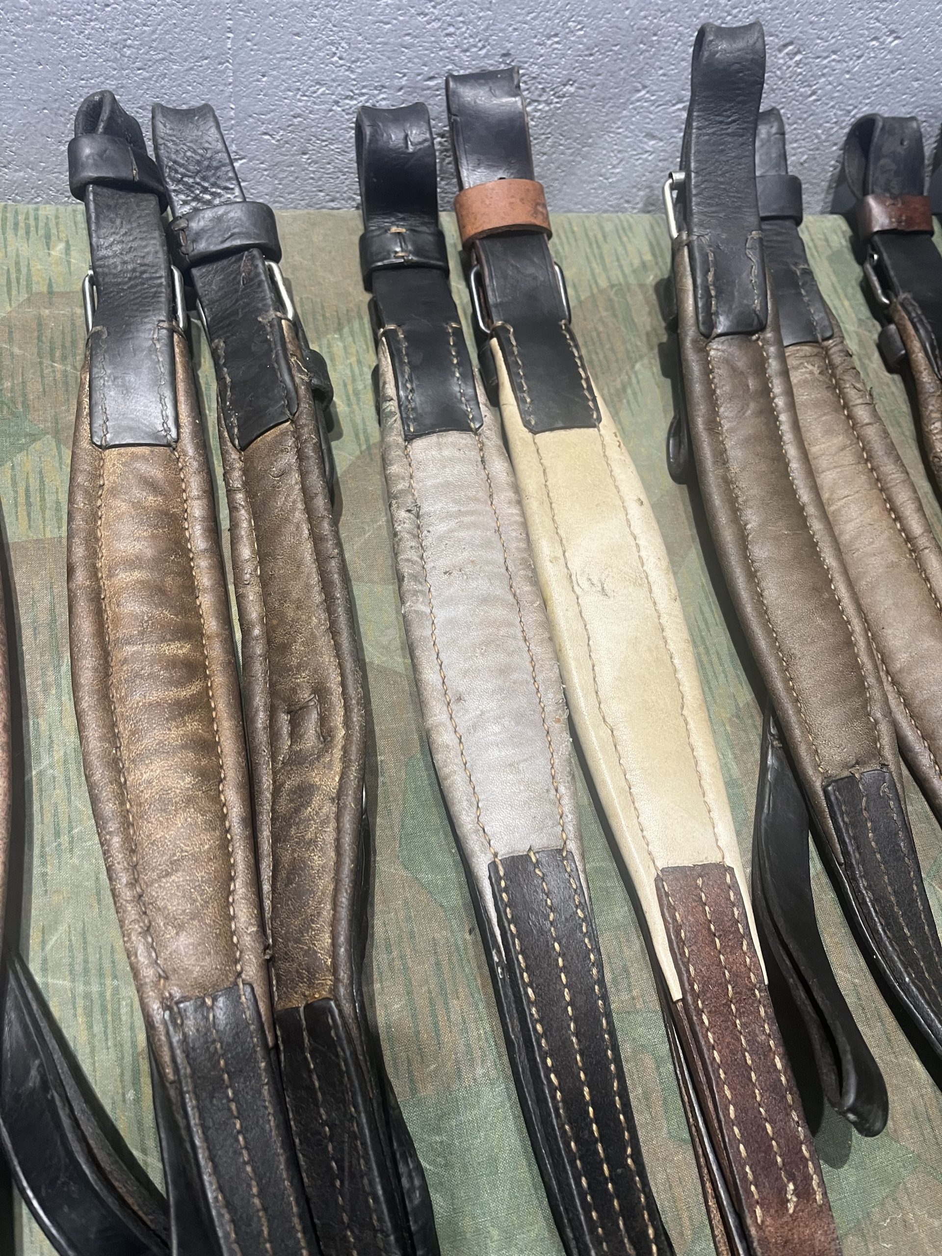 WW2 German Style Mg34 Mg42 Lafette Tripod Leather Shoulder Strap Pair - Image 17