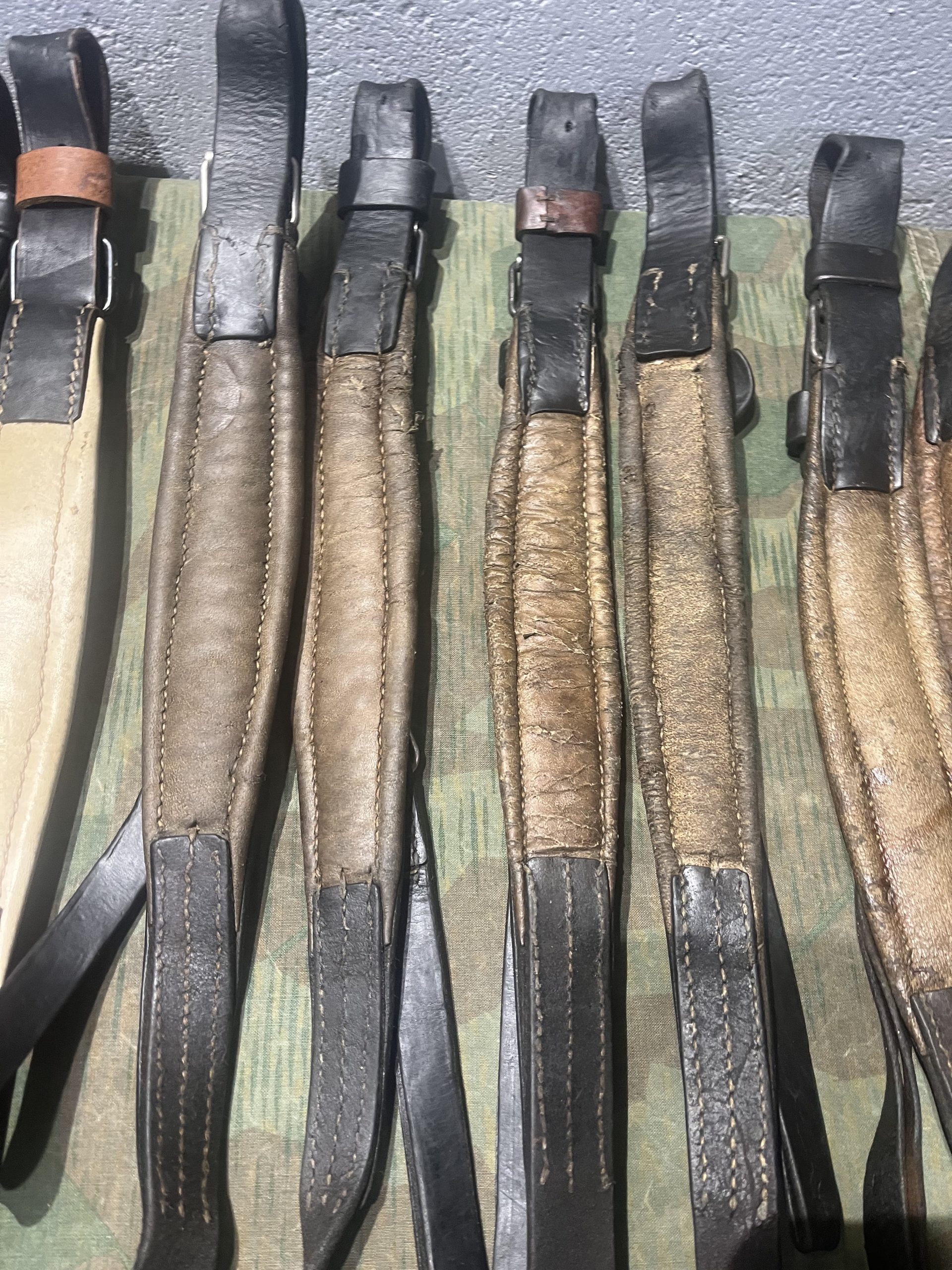 WW2 German Style Mg34 Mg42 Lafette Tripod Leather Shoulder Strap Pair - Image 18