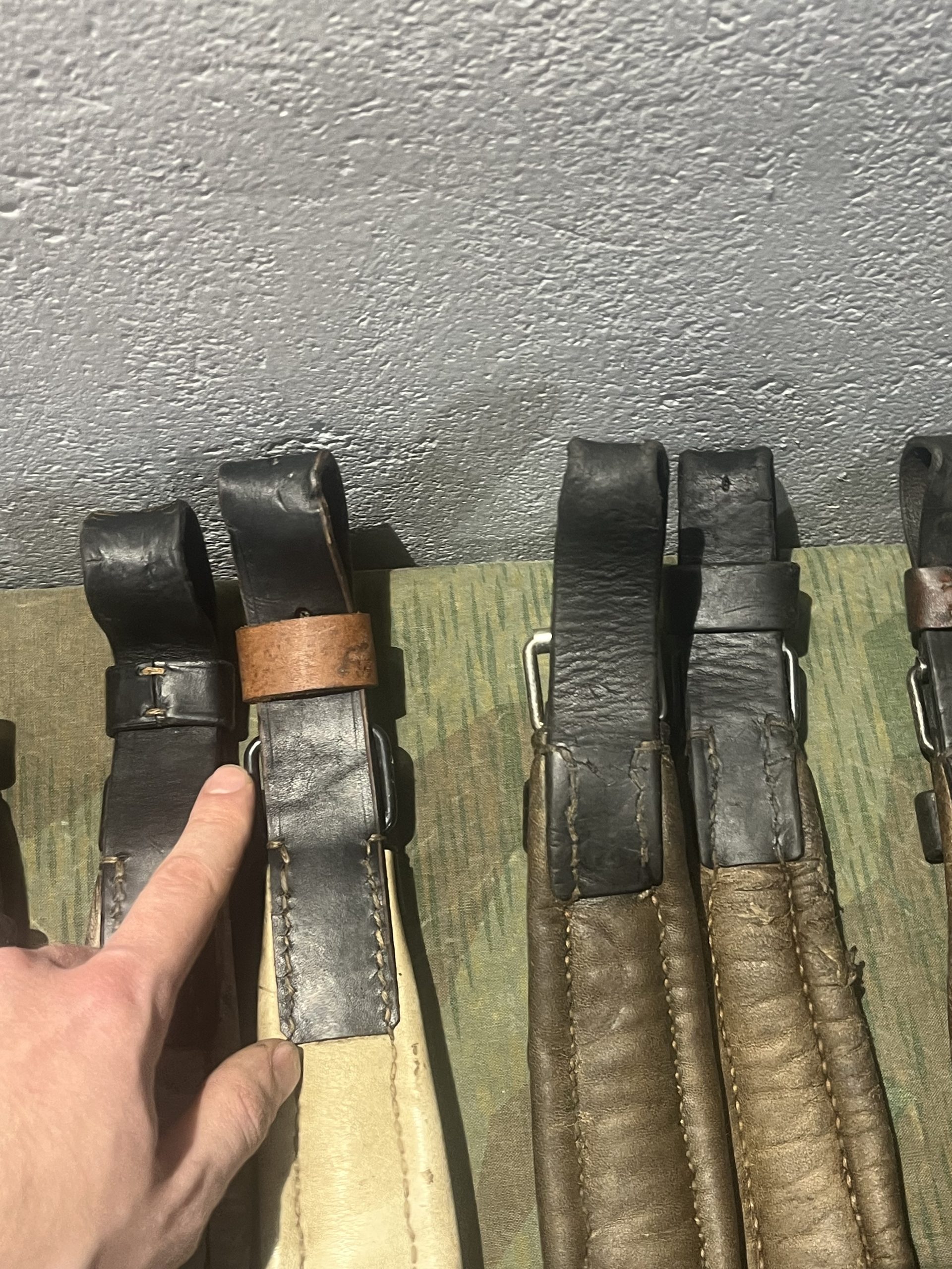 WW2 German Style Mg34 Mg42 Lafette Tripod Leather Shoulder Strap Pair - Image 23