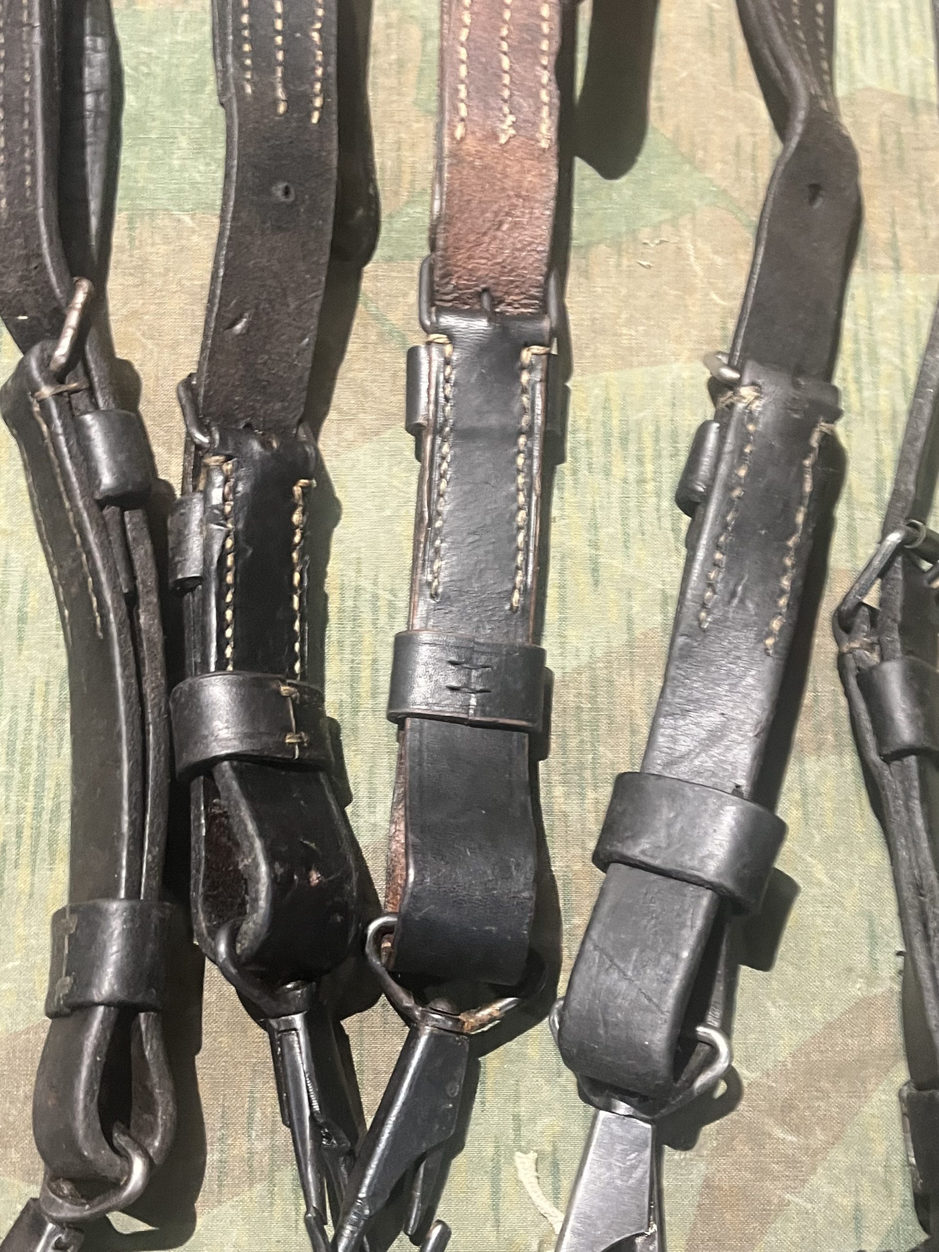 WW2 German Style Mg34 Mg42 Lafette Tripod Leather Shoulder Strap Pair - Image 26