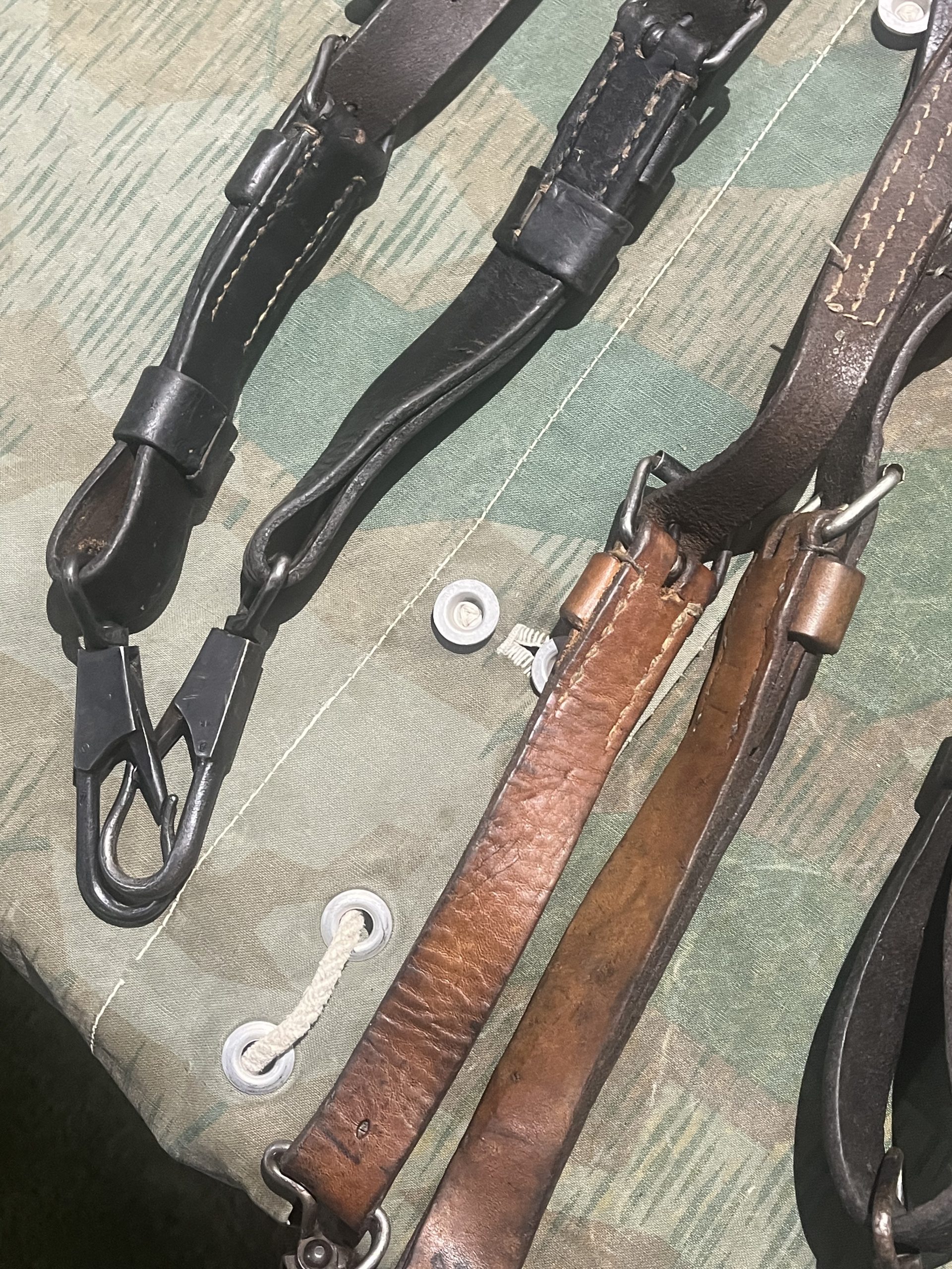 WW2 German Style Mg34 Mg42 Lafette Tripod Leather Shoulder Strap Pair - Image 28