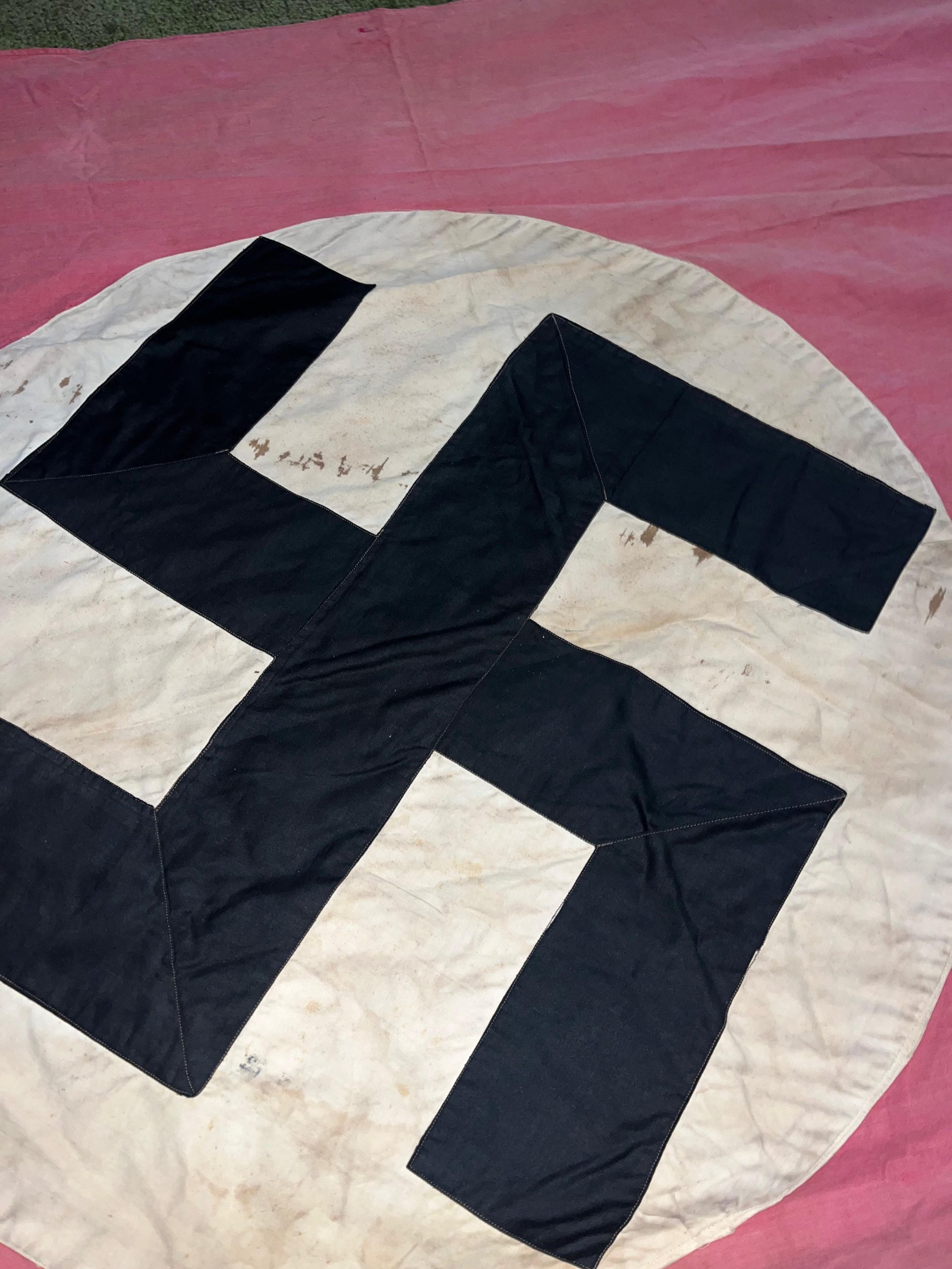 Original WW2 German NSDAP Building Banner / Flag 7-1/2ft x 4ft - Image 4