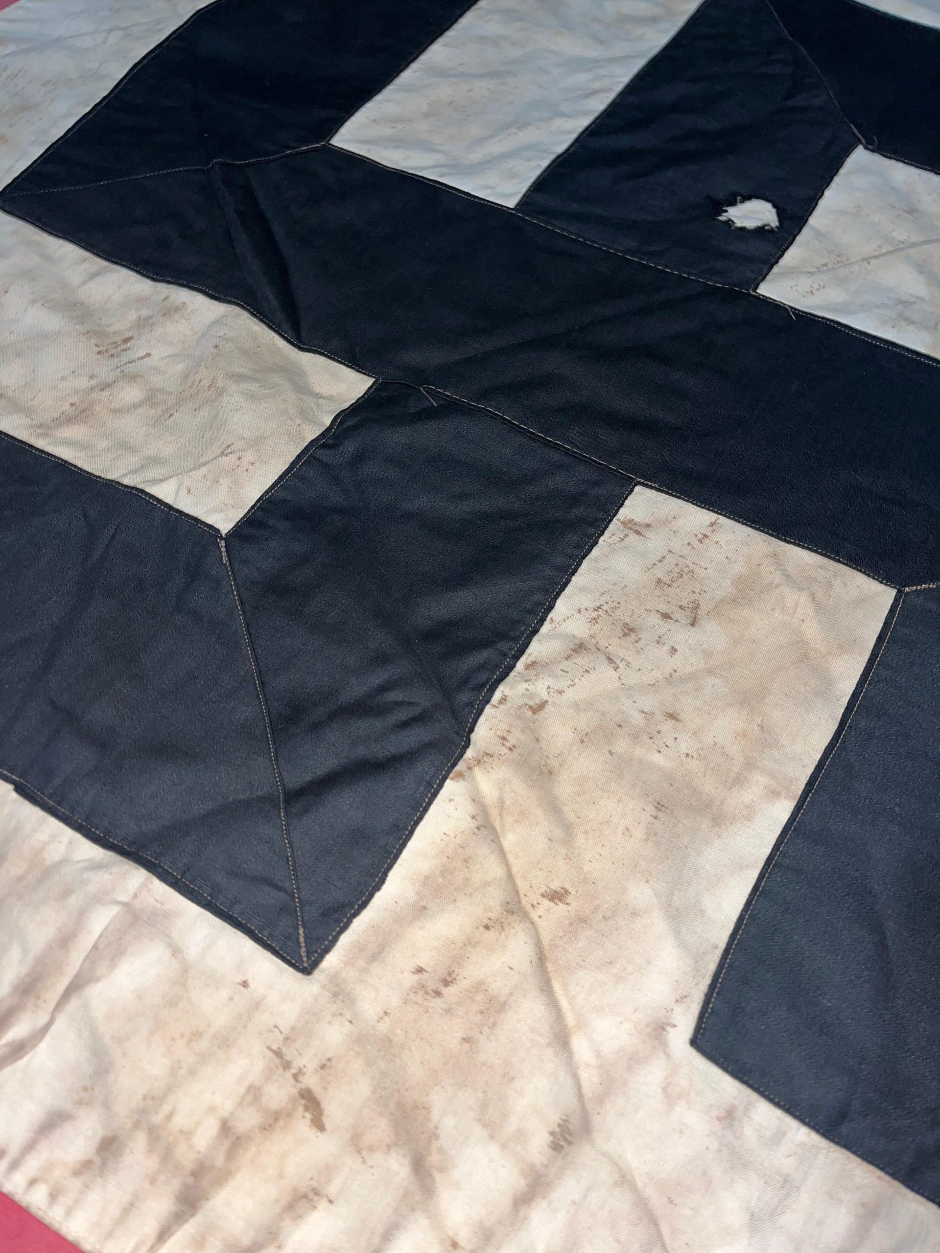 Original WW2 German NSDAP Building Banner / Flag 7-1/2ft x 4ft - Image 6