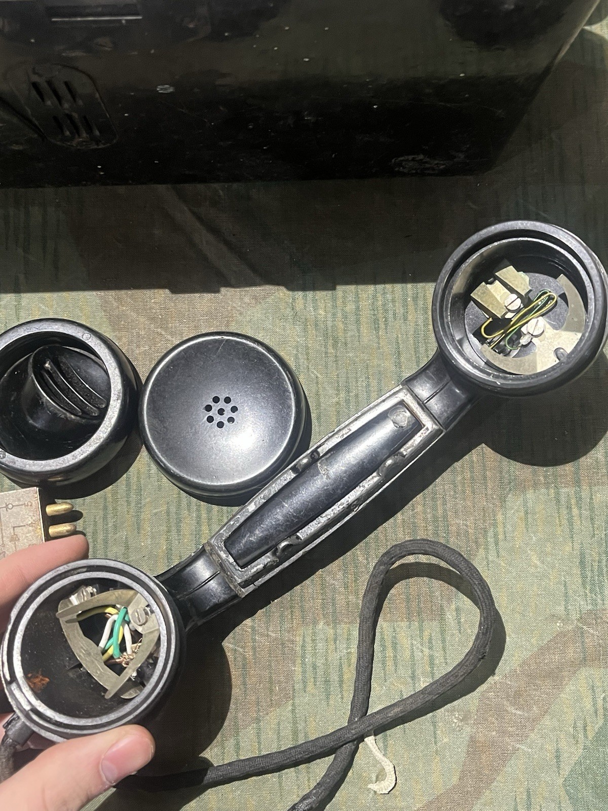 Original WW2 German FF33 Field Phone Telephone Marked Mix&Genst Parts Kit - Image 18