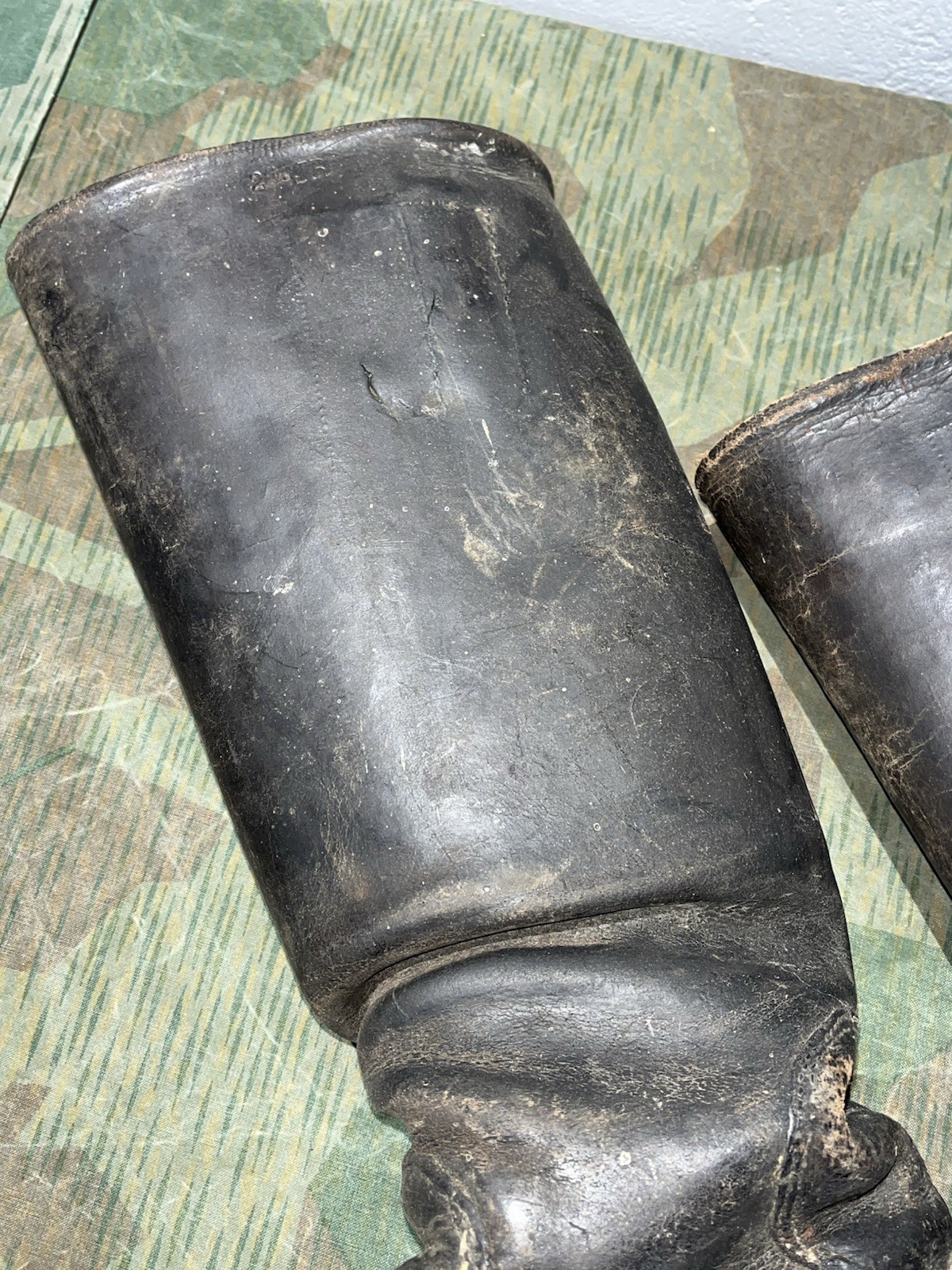 Size 8 Original WW2 German Uniform Combat / Marching Jack Boots w/ Hobnails - Image 3