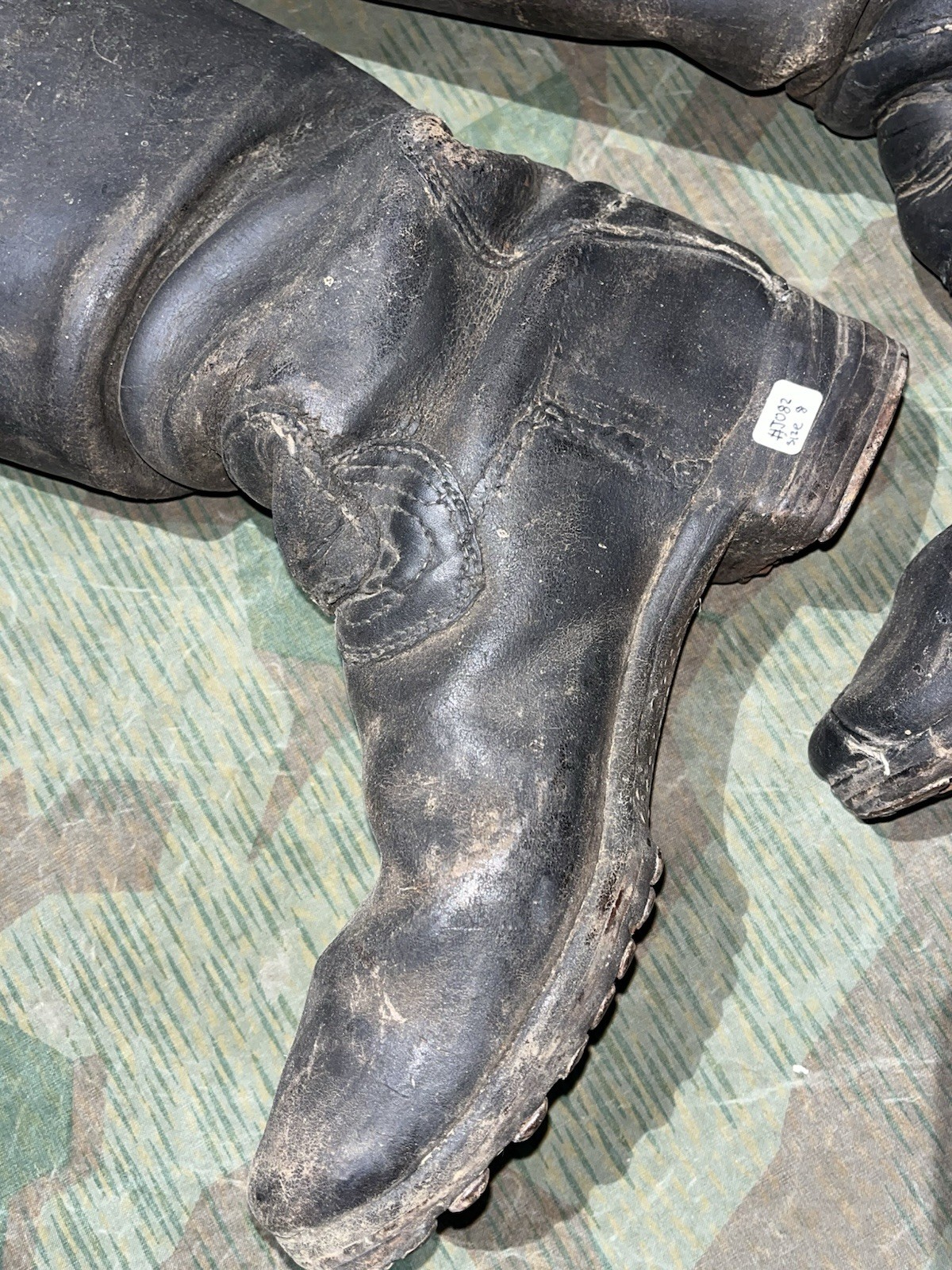 Size 8 Original WW2 German Uniform Combat / Marching Jack Boots w/ Hobnails - Image 5