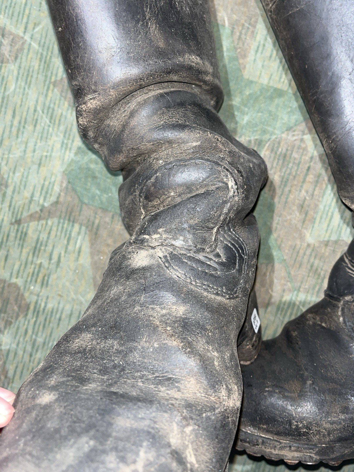 Size 8 Original WW2 German Uniform Combat / Marching Jack Boots w/ Hobnails - Image 7
