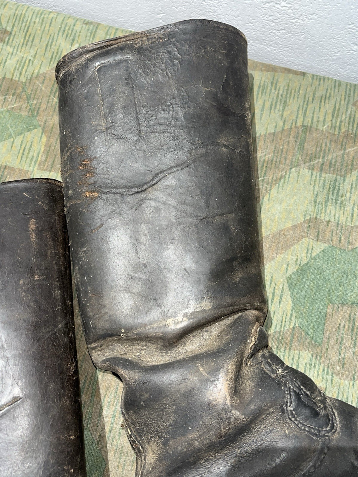 Size 8 Original WW2 German Uniform Combat / Marching Jack Boots w/ Hobnails - Image 12