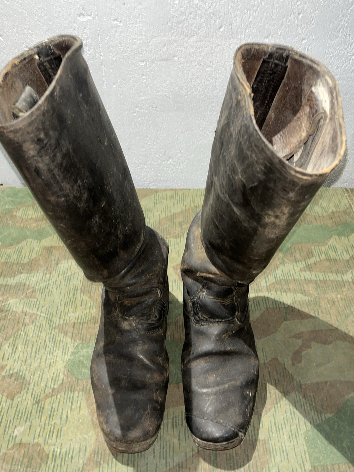 Size 8 Original WW2 German Uniform Combat / Marching Jack Boots w/ Hobnails - Image 16