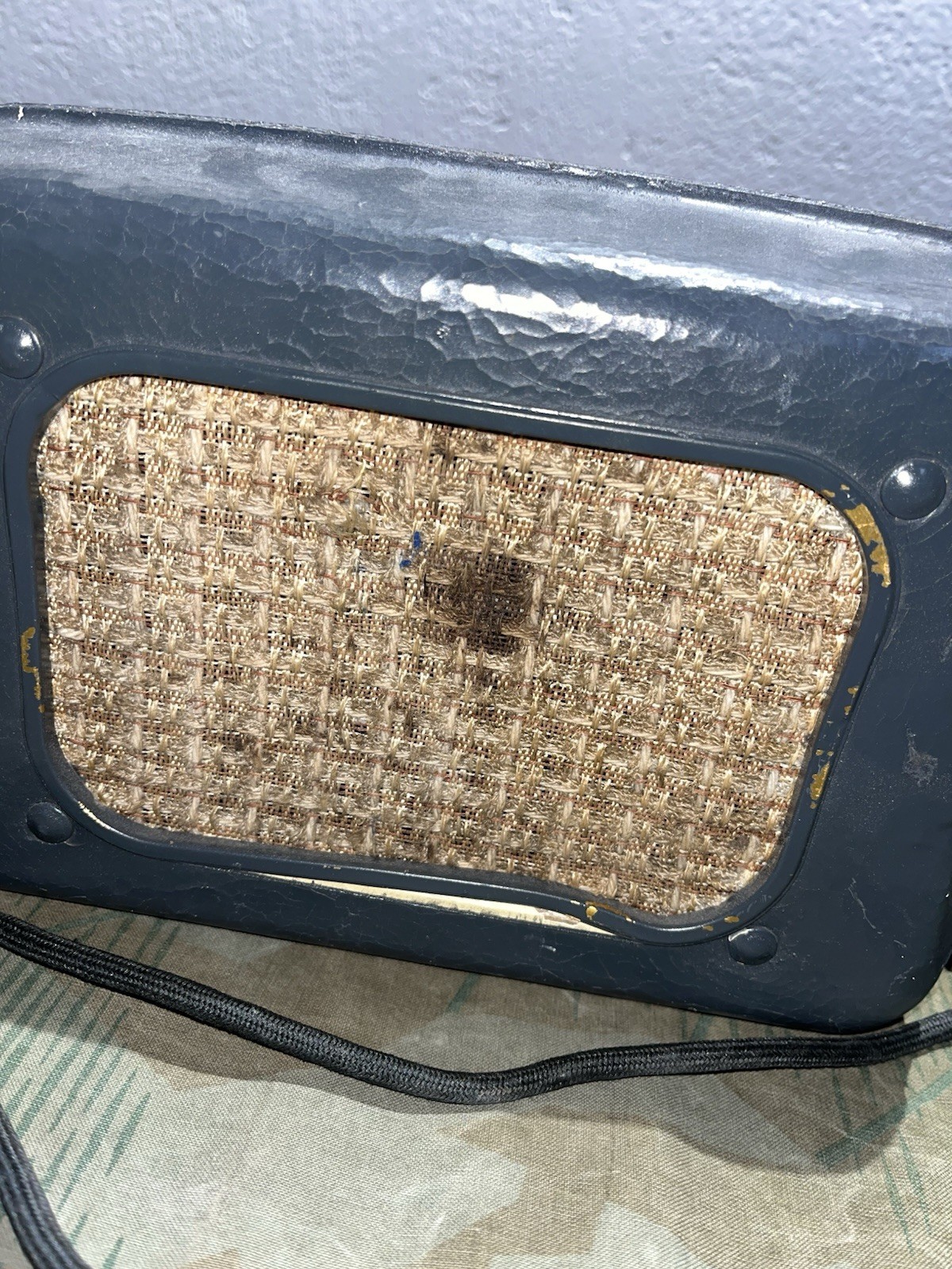 Post WW2 German Torn EB Radio Loudspeaker Signalman Isophon - Image 2