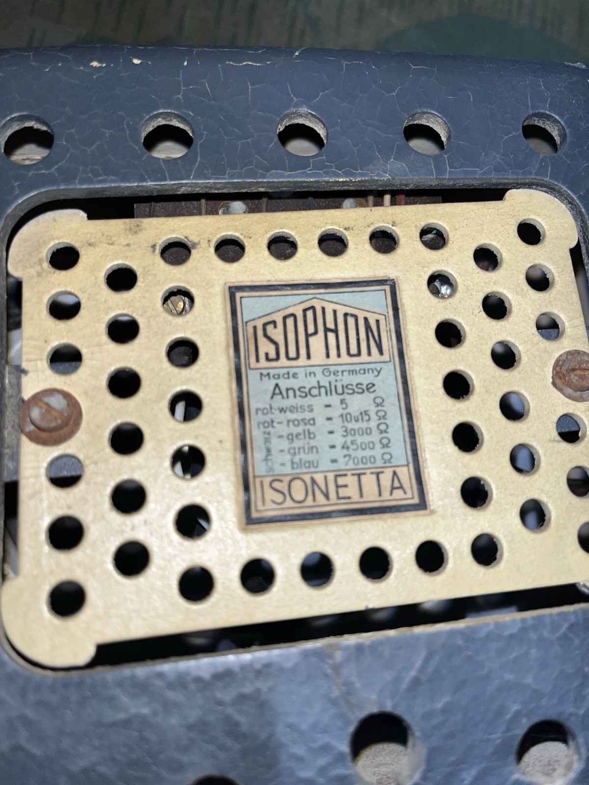 Post WW2 German Torn EB Radio Loudspeaker Signalman Isophon - Image 8