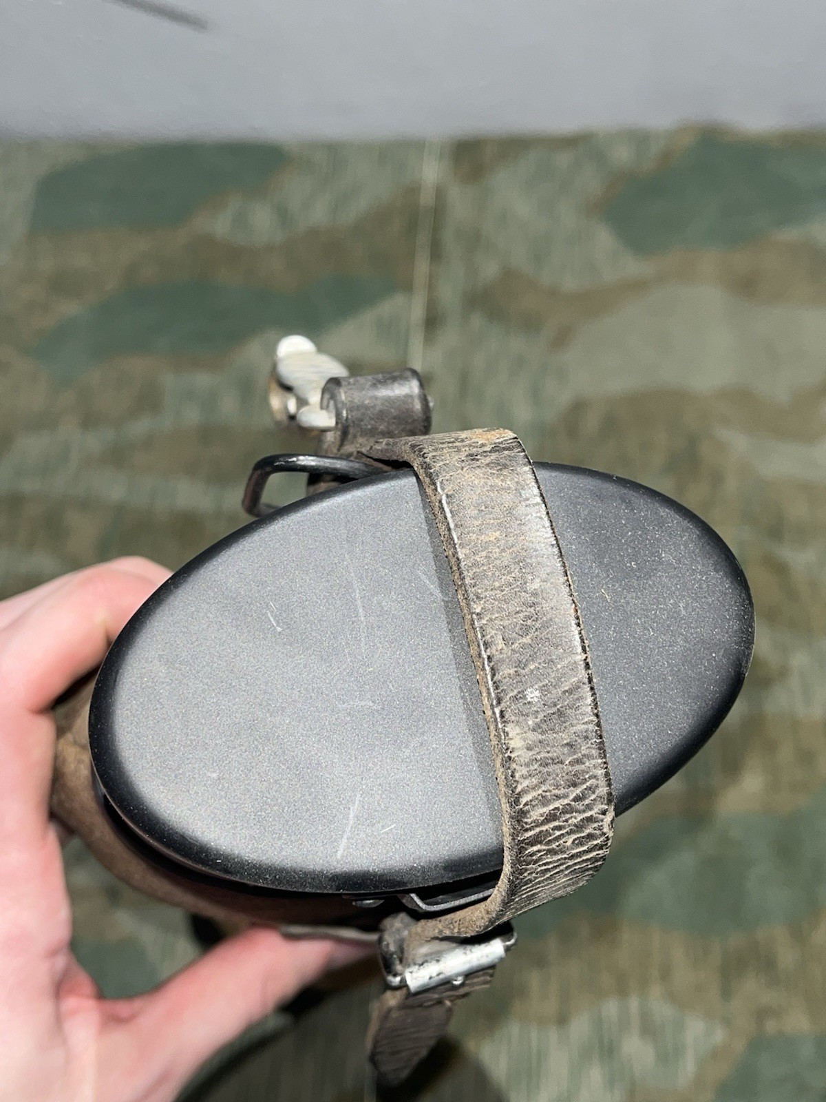 original WW2 German Uniform M31 Canteen & Cup Marked TSR 40 - Image 5