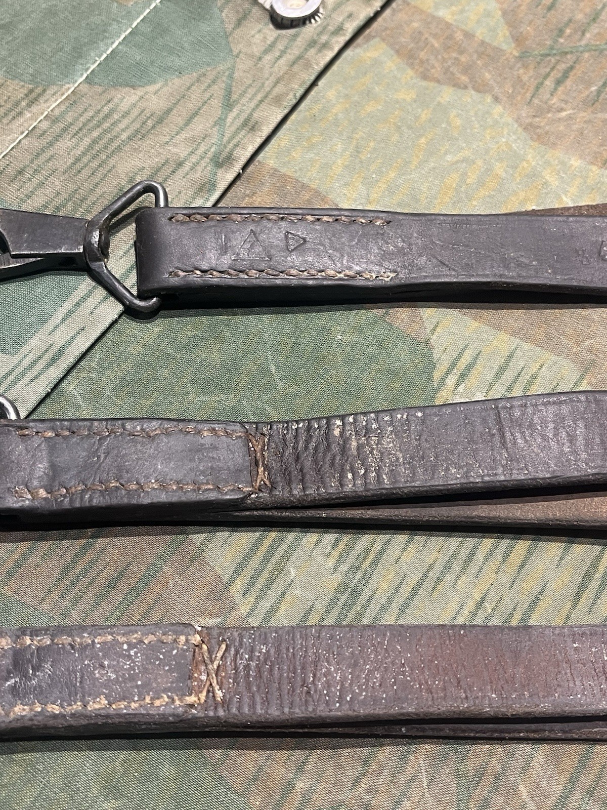 WW2 German Style / Yugo Spilt Strap Mg34 Mg42 Leather Shoulder Strap Sling 1x Only - Image 3