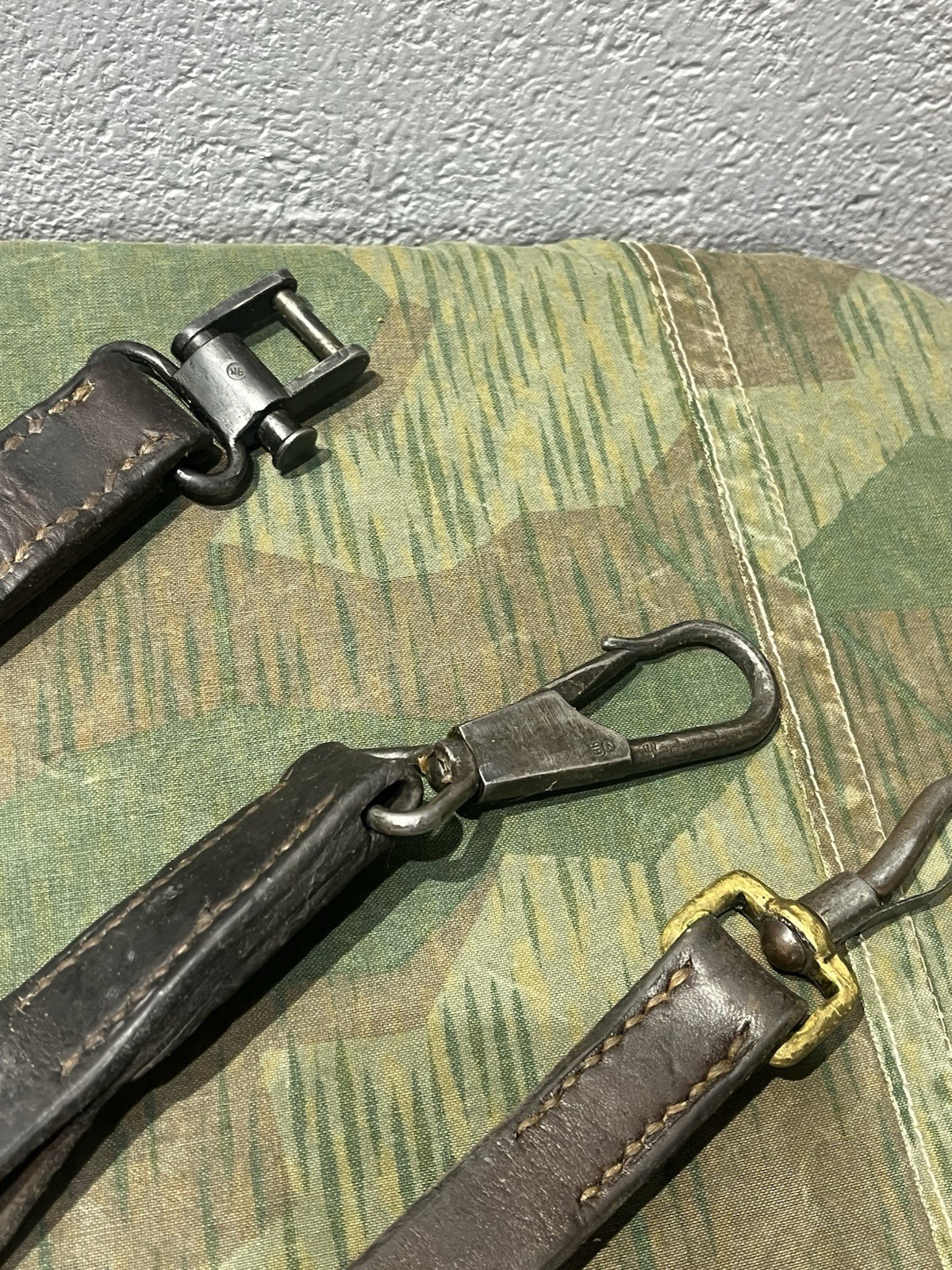 WW2 German Style / Yugo Spilt Strap Mg34 Mg42 Leather Shoulder Strap Sling 1x Only - Image 19