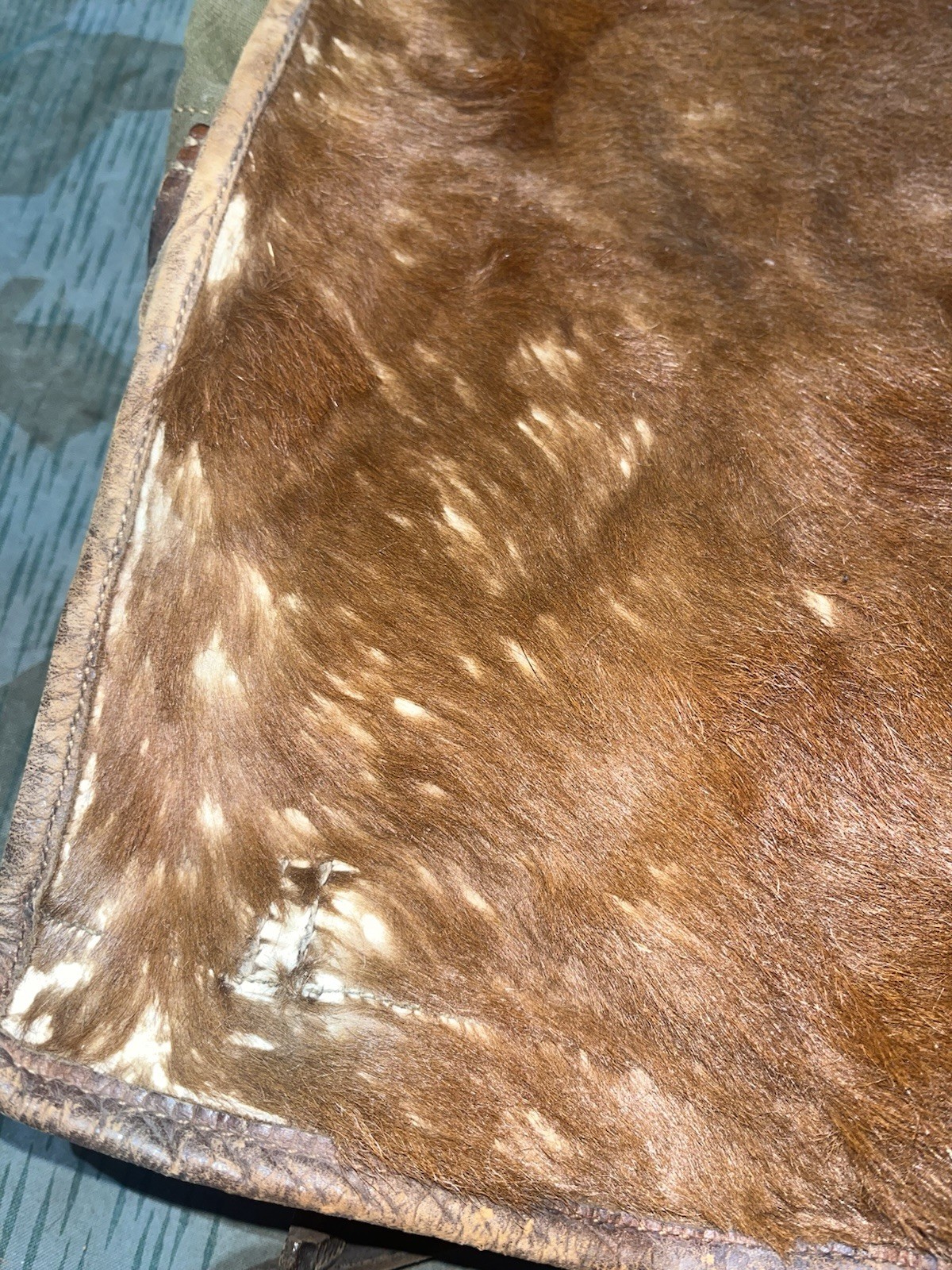 Original WW2 German Uniform M39 Pony Fur Horsehair Tornister Backpack Marked 1937 - Image 2