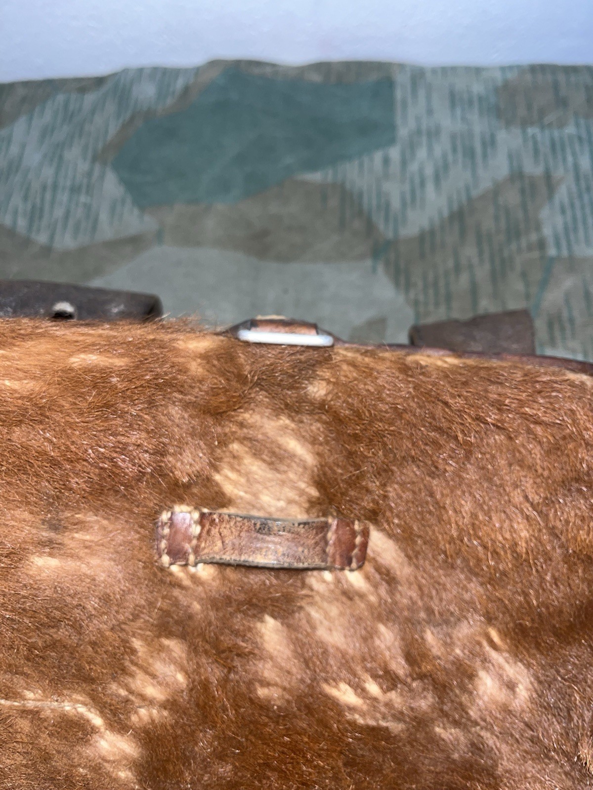 Original WW2 German Uniform M39 Pony Fur Horsehair Tornister Backpack Marked 1937 - Image 5
