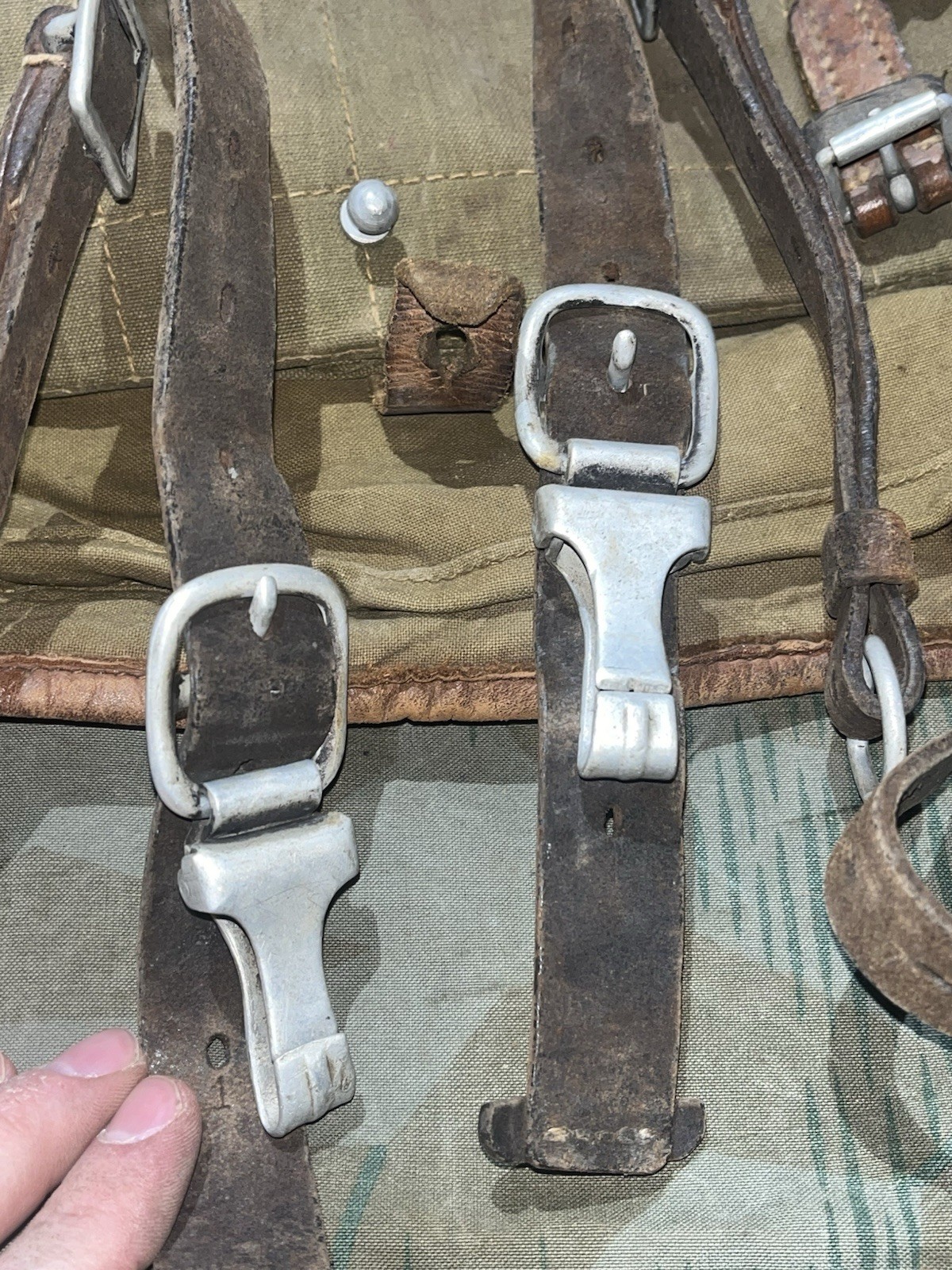 Original WW2 German Uniform M39 Pony Fur Horsehair Tornister Backpack Marked 1937 - Image 9