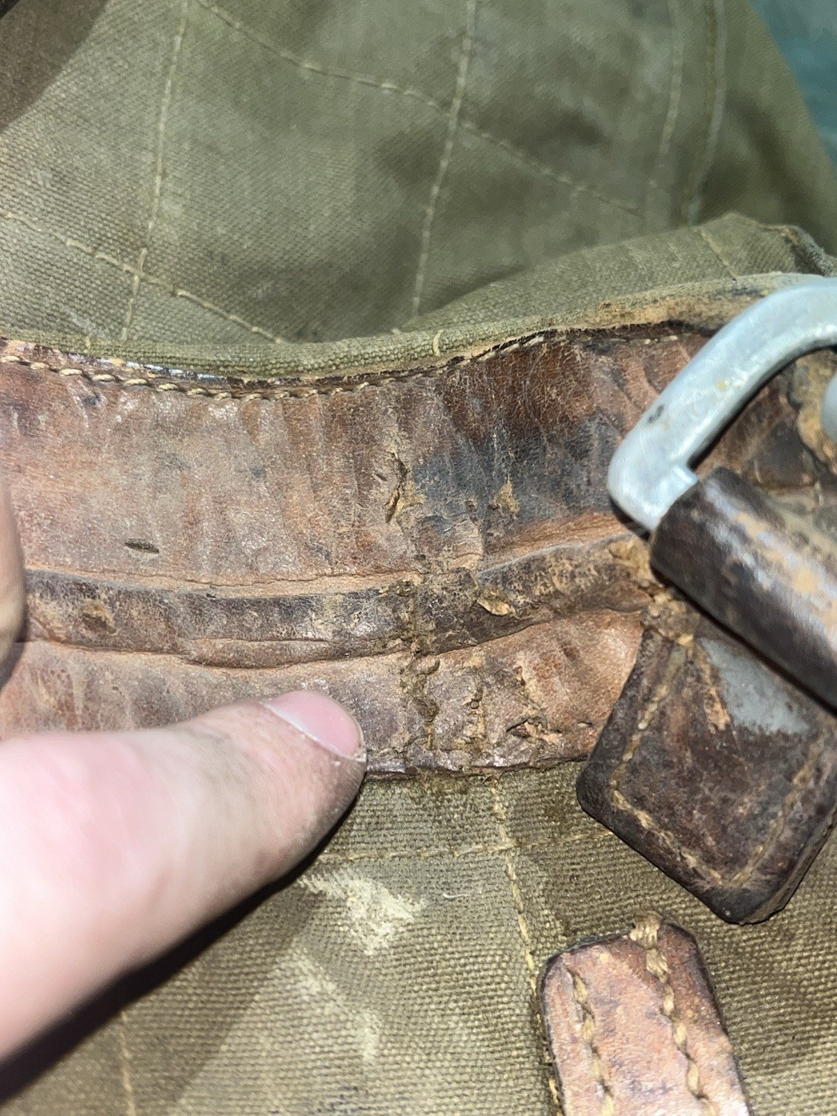Original WW2 German Uniform M39 Pony Fur Horsehair Tornister Backpack Marked 1937 - Image 10