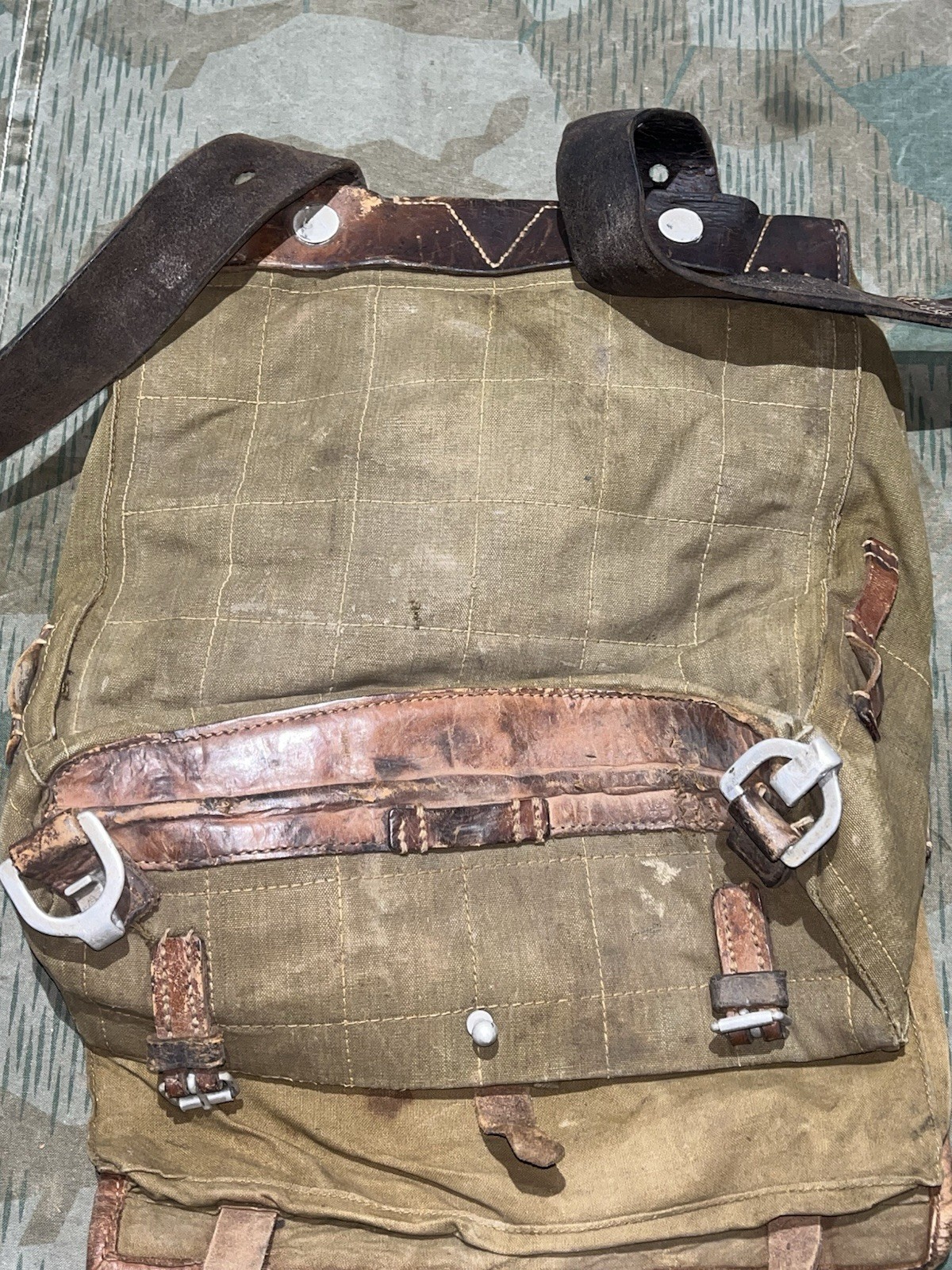 Original WW2 German Uniform M39 Pony Fur Horsehair Tornister Backpack Marked 1937 - Image 11