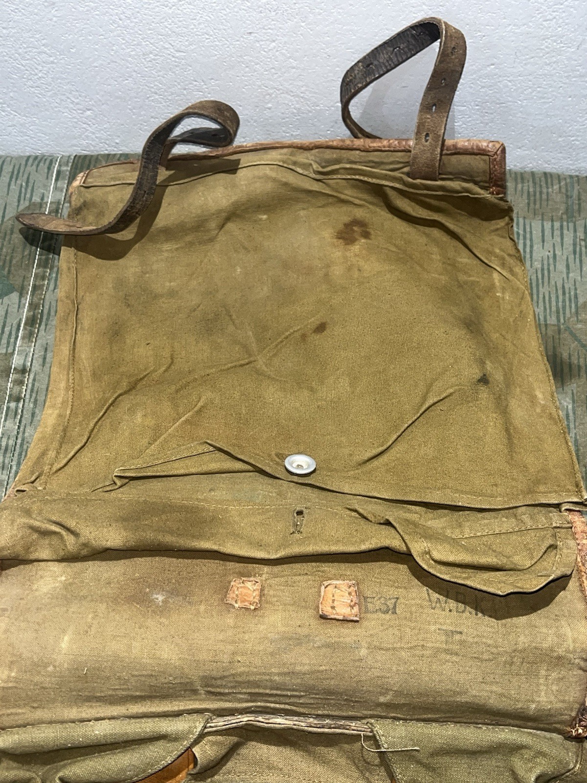 Original WW2 German Uniform M39 Pony Fur Horsehair Tornister Backpack Marked 1937 - Image 12